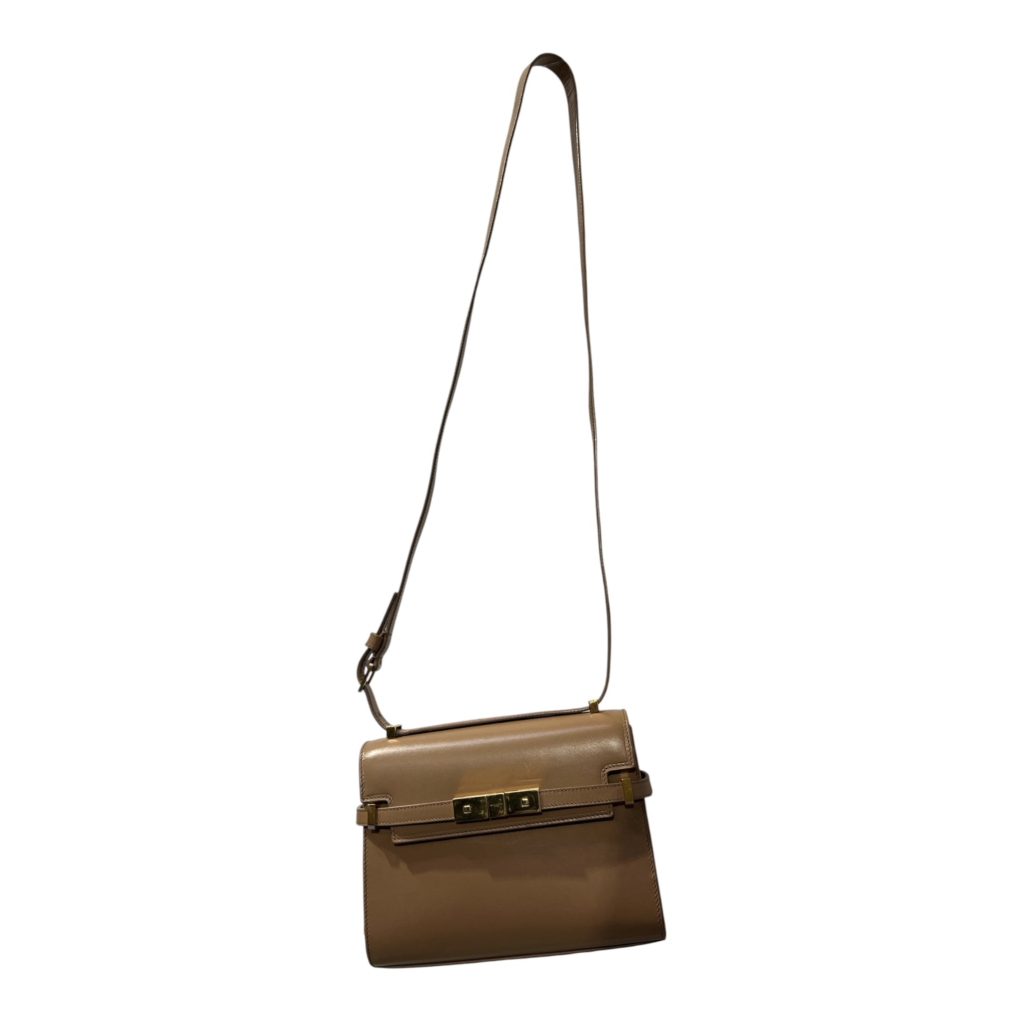SAINT LAURENT/Cross Body Bag/Leather/BEG/Manhattan Mini Bag view 2