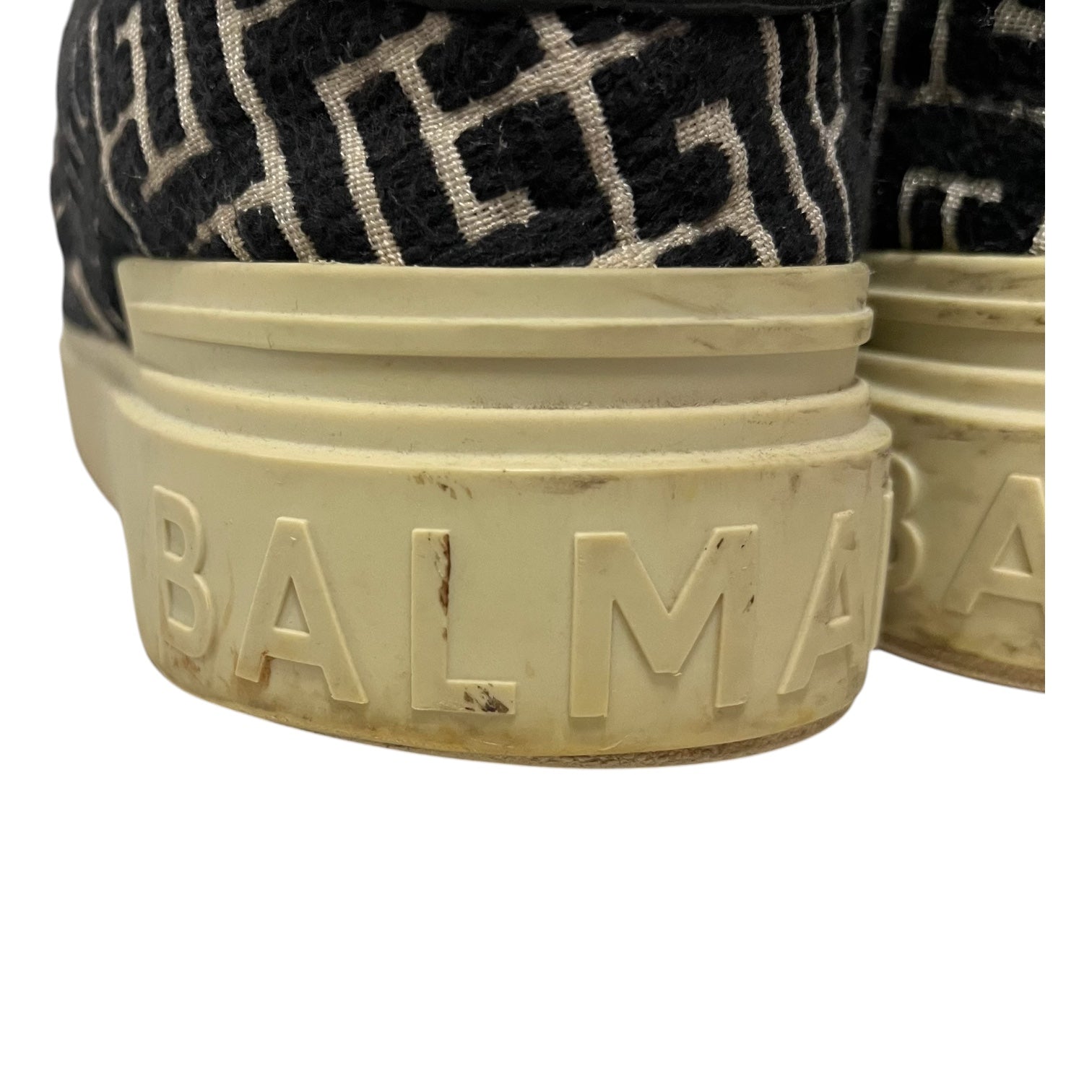 BALMAIN/Low-Sneakers/US 10/BLK/b court view 7
