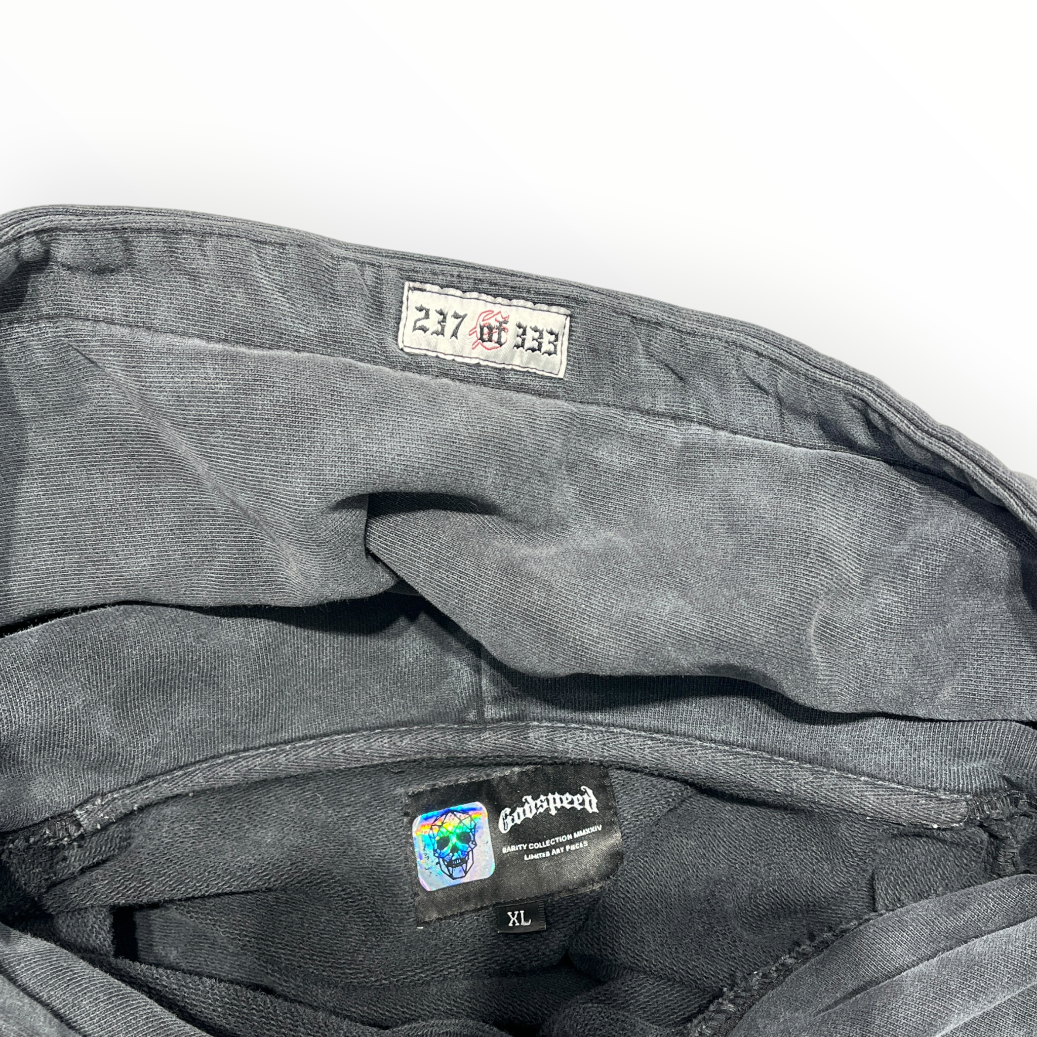 GODSPEED NEW YORK/Hoodie/XL/Graphic/Nylon/GRY/Life Is A Gamble Hoodie view 3