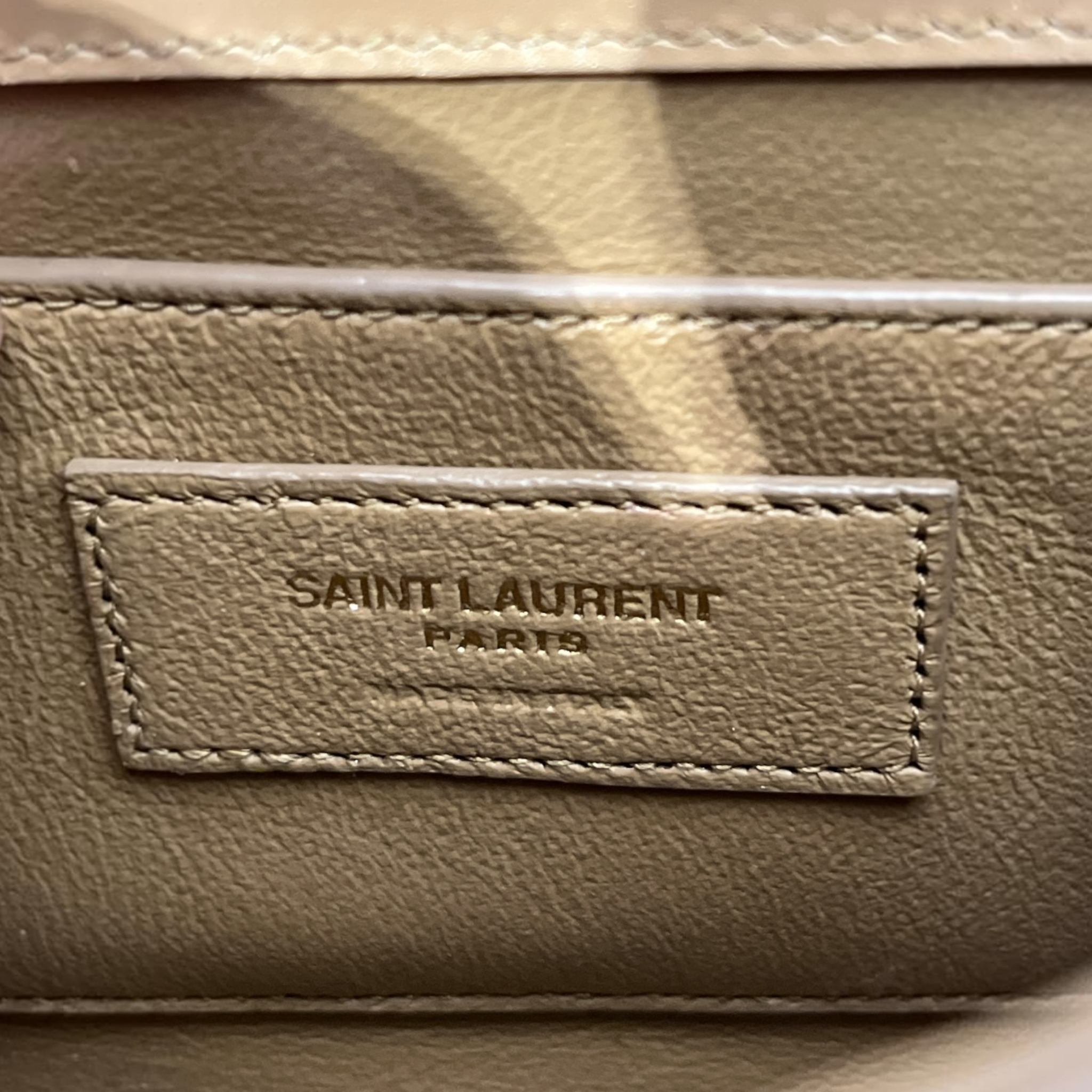 SAINT LAURENT/Cross Body Bag/Leather/BEG/Manhattan Mini Bag view 5