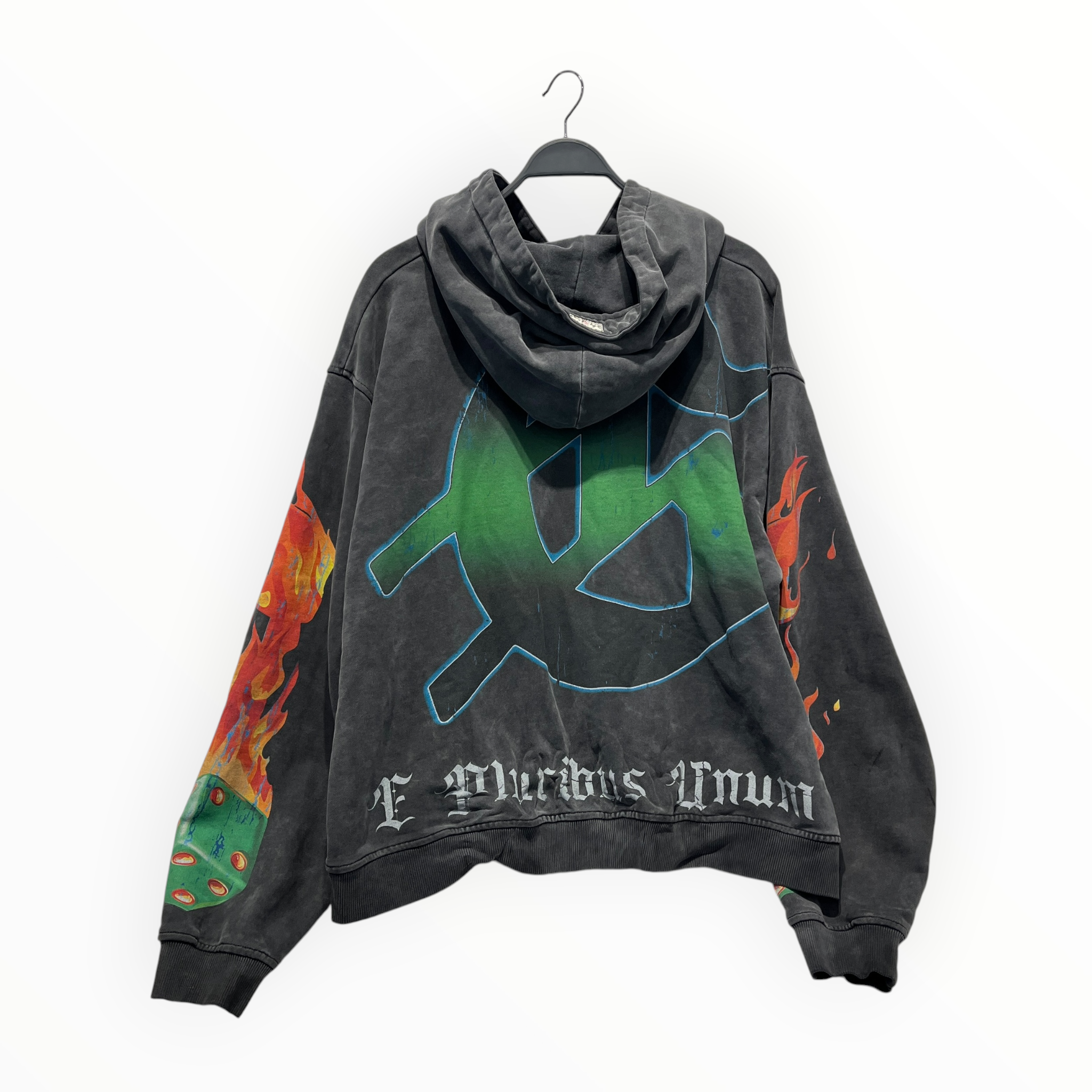 GODSPEED NEW YORK/Hoodie/XL/Graphic/Nylon/GRY/Life Is A Gamble Hoodie view 2