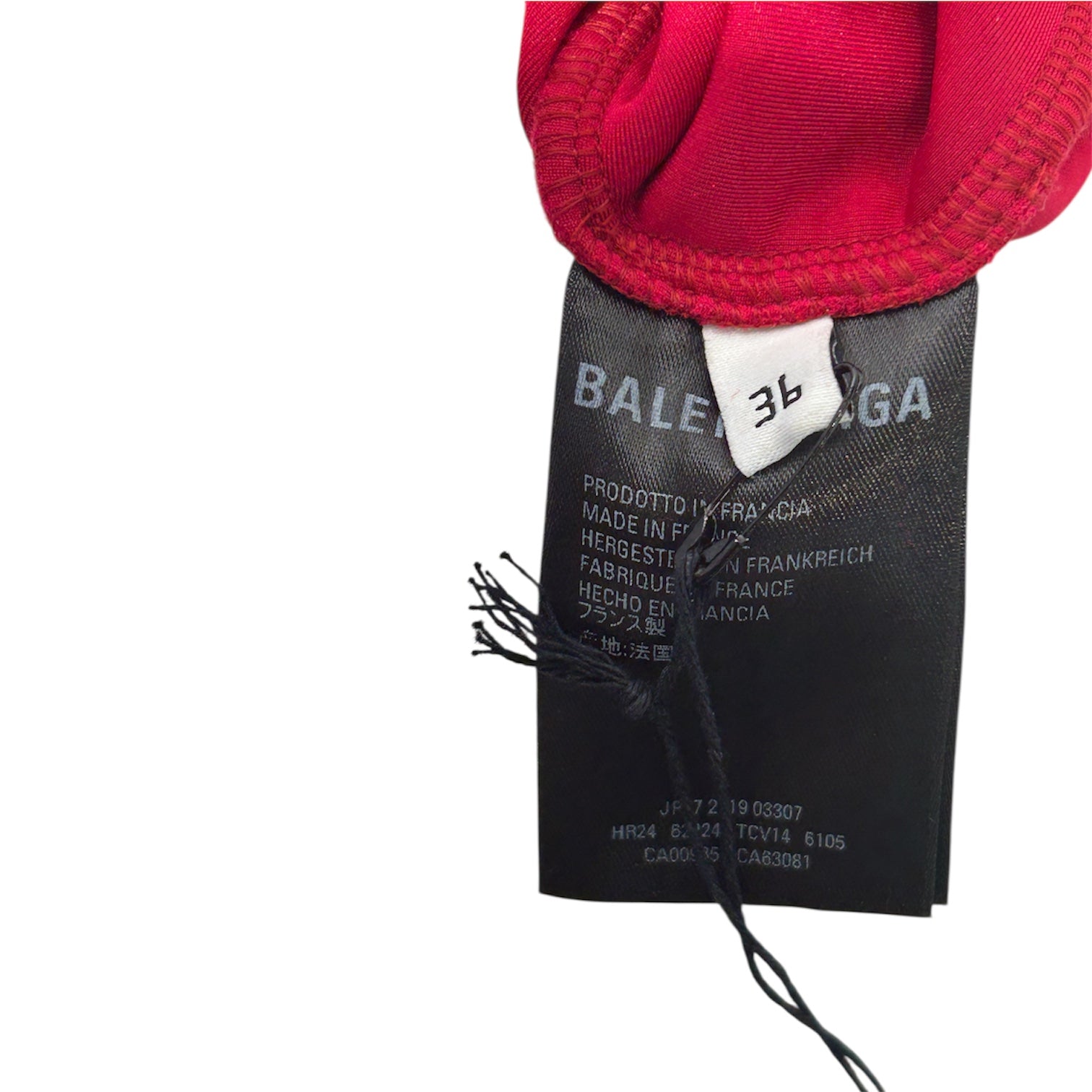 BALENCIAGA/LS Dress/36/Suede/RED/CYCLING MINI DRESS view 3