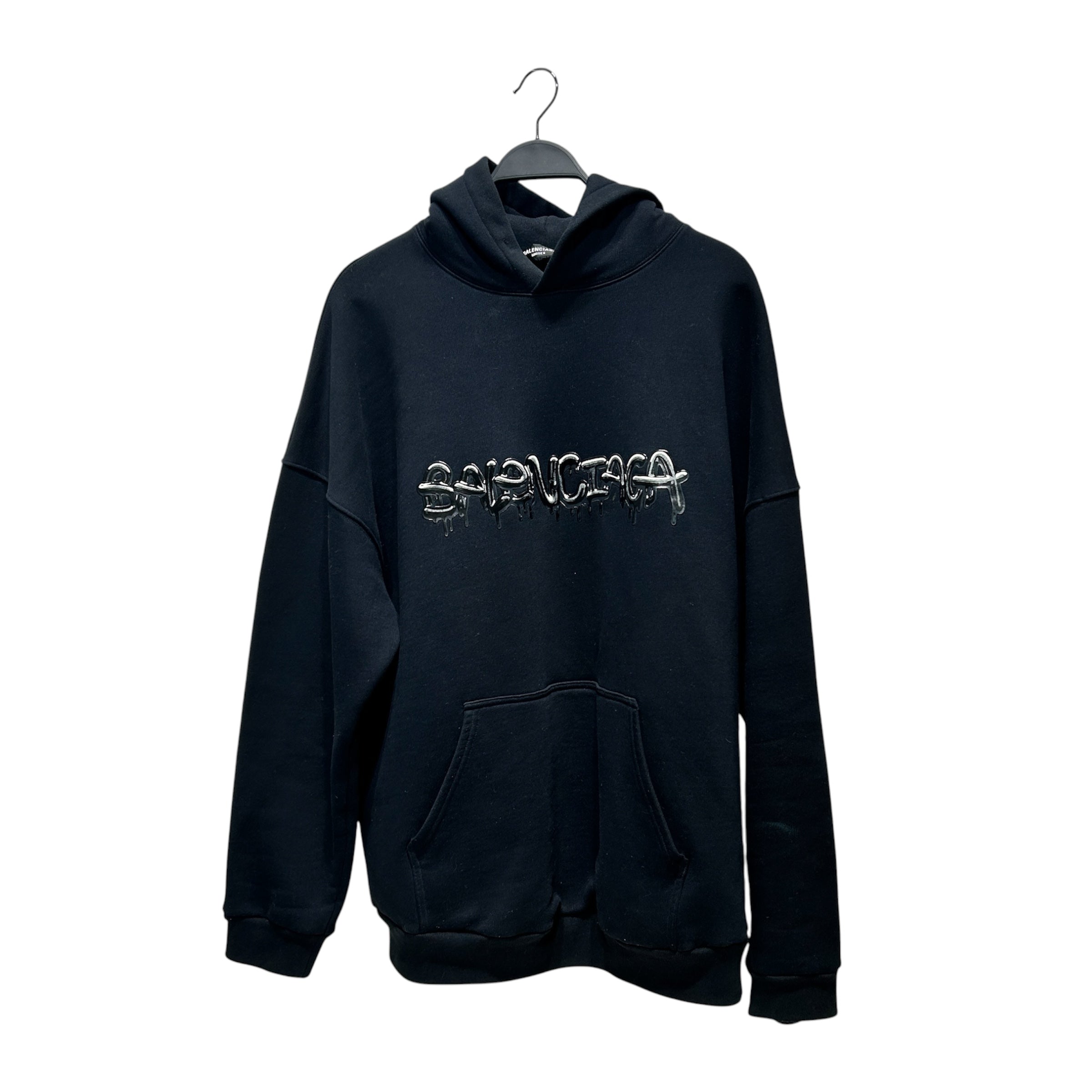 BALENCIAGA/Hoodie/3/Cotton/BLK/Slime view 1