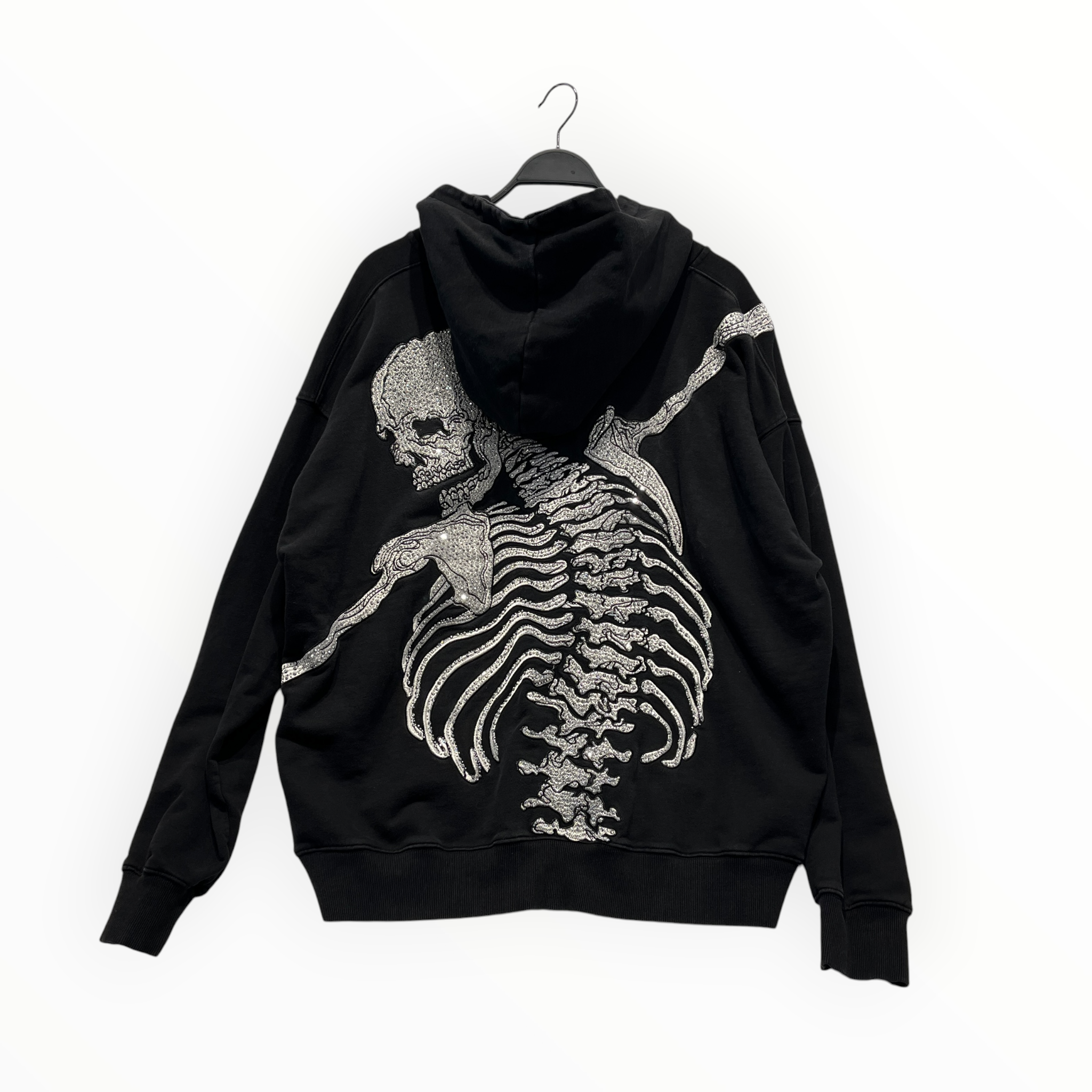 GODSPEED NEW YORK/Heavy Cardigan/XL/Cotton/BLK/Skeleton R.O.D hooie view 2
