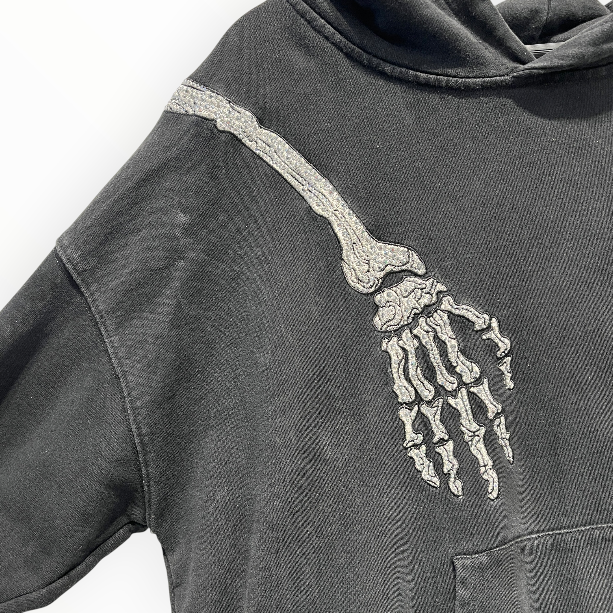 GODSPEED NEW YORK/Heavy Cardigan/XL/Cotton/BLK/Skeleton R.O.D hooie view 4