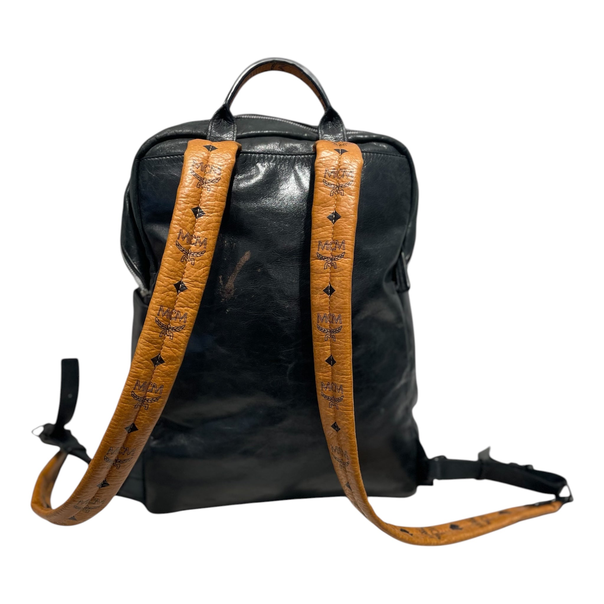 MCM/Backpack/Leather/BLK/ view 2