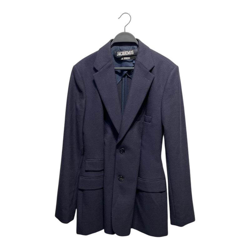 JACQUEMUS/Coat/38/Wool/NVY/False Pockets