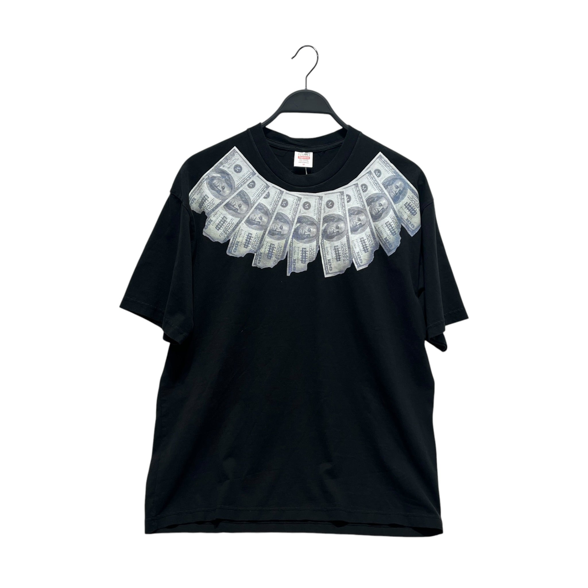 Supreme/Maison Margiela/T-Shirt/M/Cotton/BLK/Graphic/MM6 $100 ALL OVER ON NECK view 1