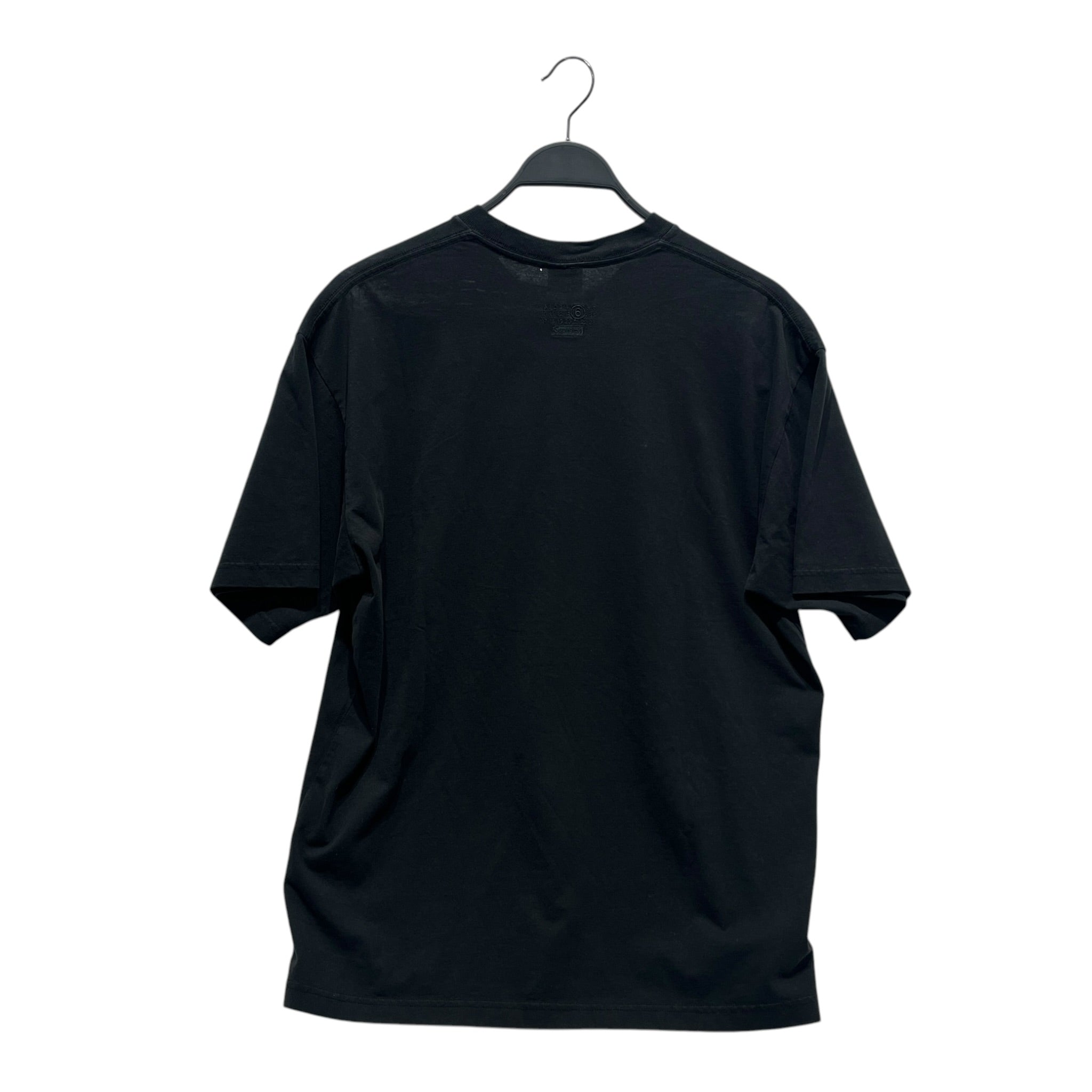 Supreme/Maison Margiela/T-Shirt/M/Cotton/BLK/Graphic/MM6 $100 ALL OVER ON NECK view 2