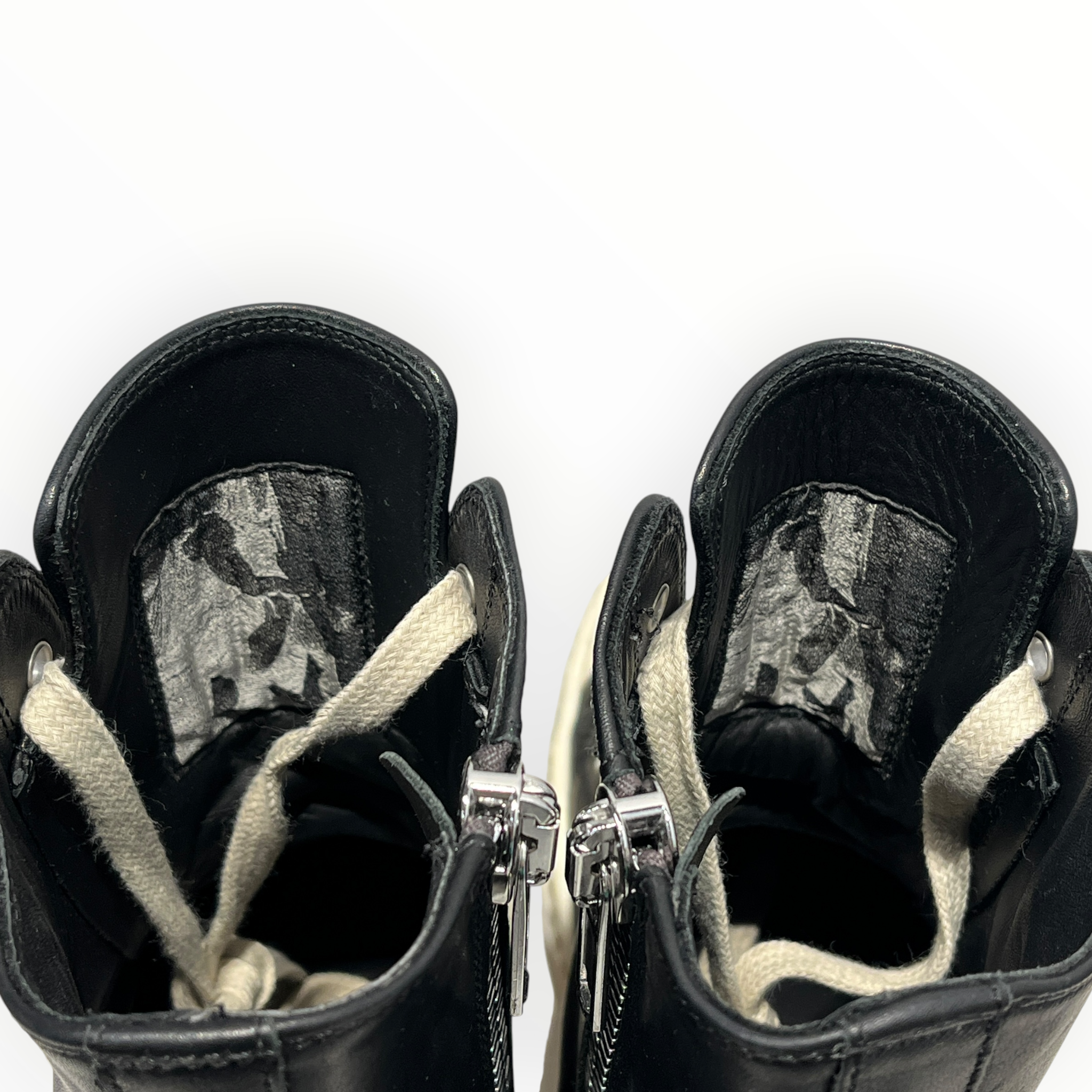 Rick Owens/Hi-Sneakers/US 6.5/Leather/BLK/RAMONES view 3