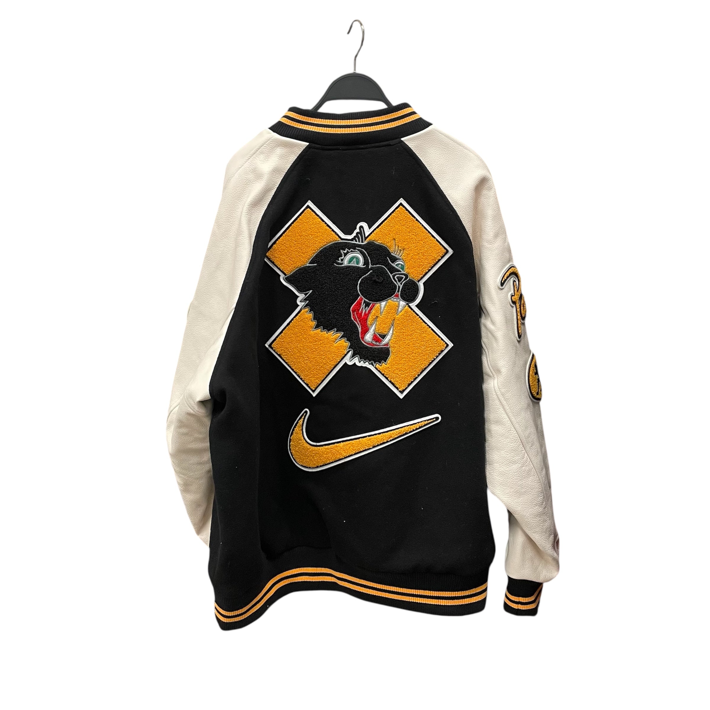 NIKE/Patta/Jacket/XXL/Wool/BLK/RUNNING VARSITY WHT SLEEVES view 2
