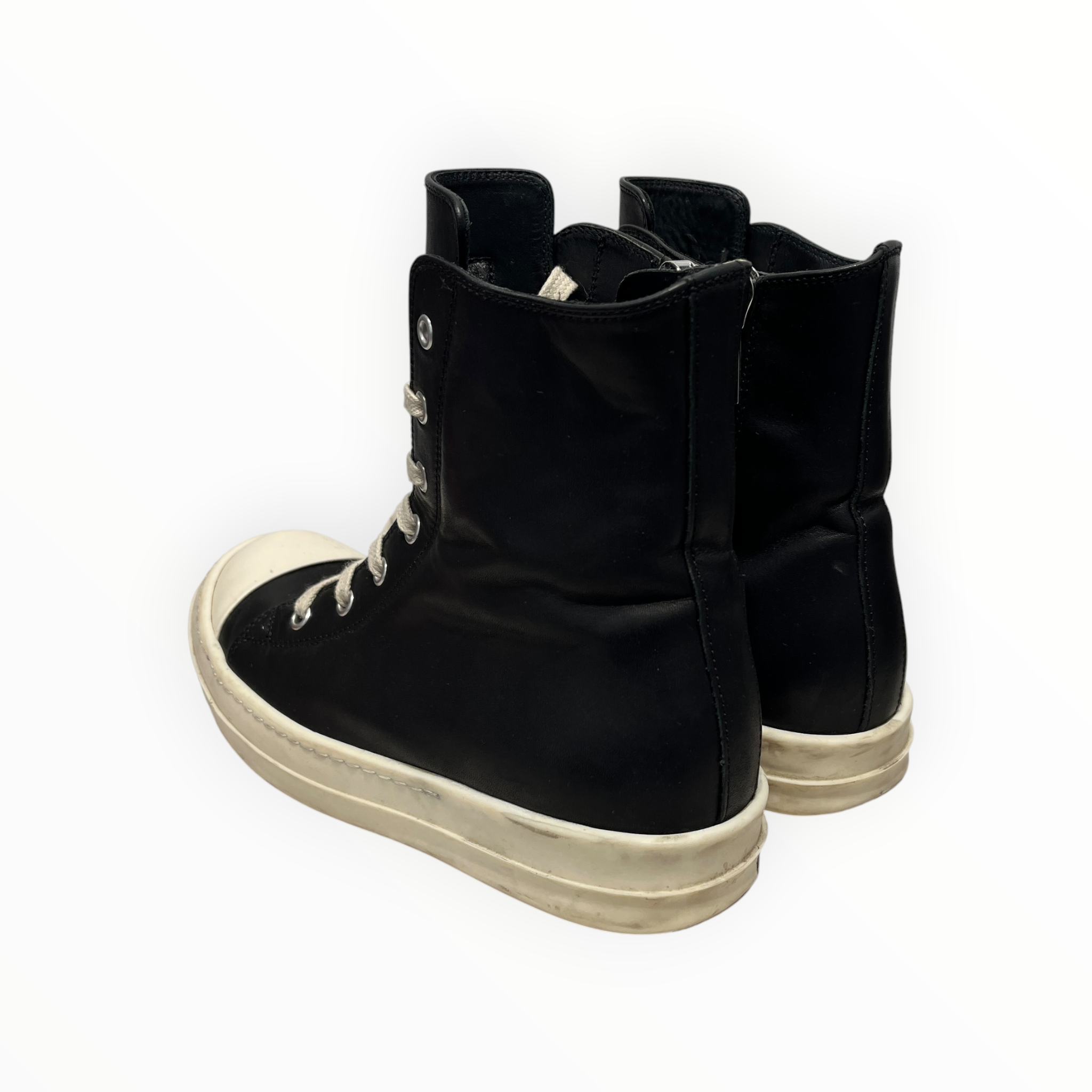 Rick Owens/Hi-Sneakers/US 6.5/Leather/BLK/RAMONES view 2