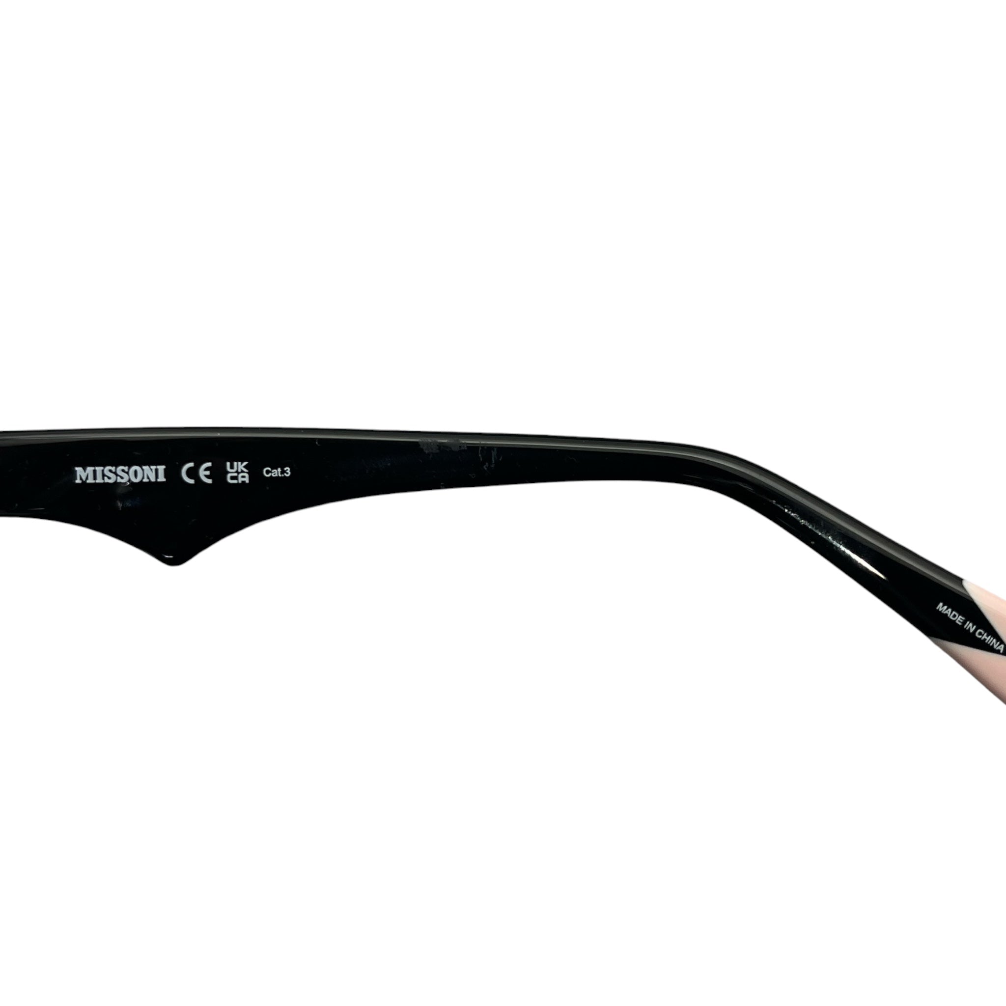 MISSONI/Sunglasses/Plastic/BLK/L's/PINK TIPS view 3