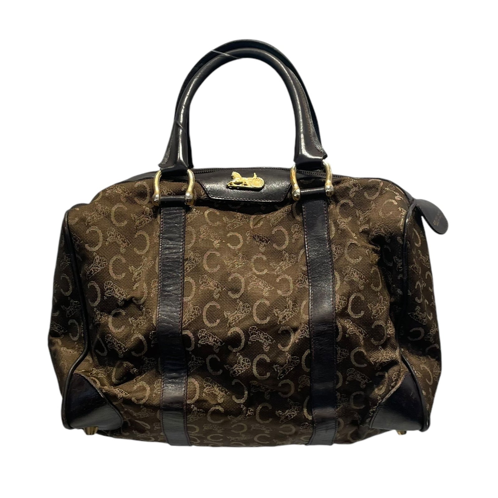 CELINE/Boston Bag/Monogram/BRW/HORSE CARRIAGE BOSTON view 1