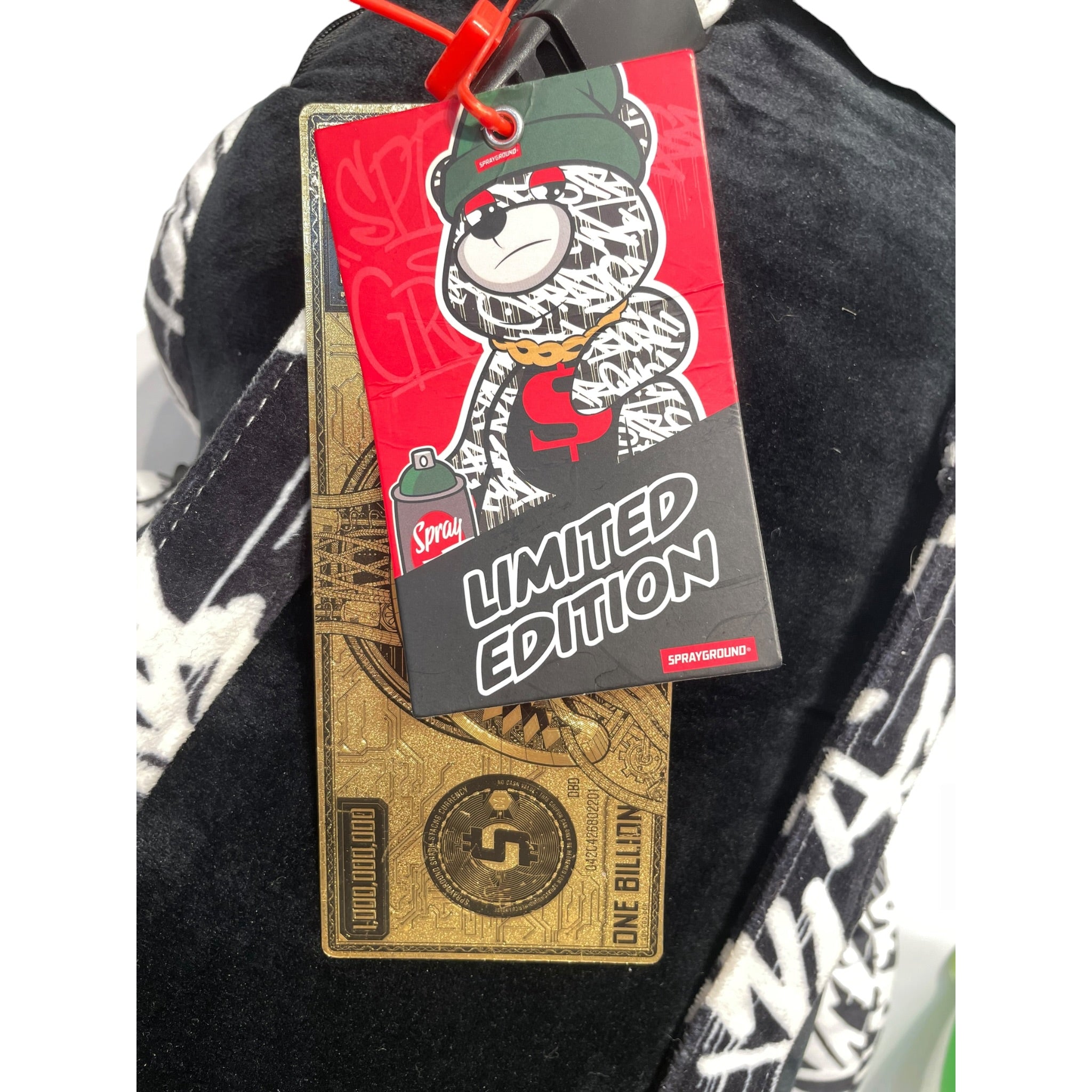 SPRAYGROUND/Backpack/All Over Print/Polyester/MLT/MONEY BEAR W/ GREEN BEANIE view 3