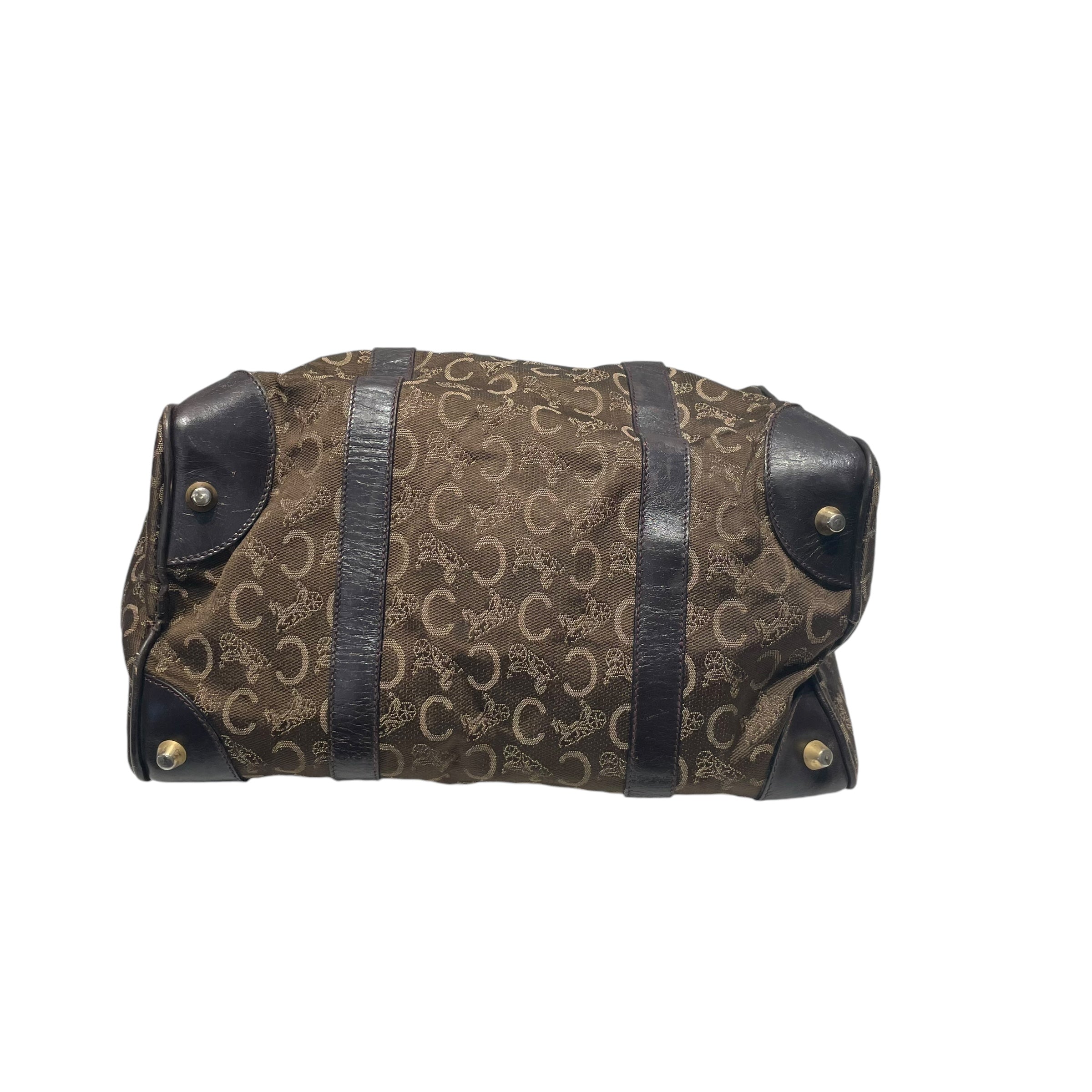 CELINE/Boston Bag/Monogram/BRW/HORSE CARRIAGE BOSTON view 3