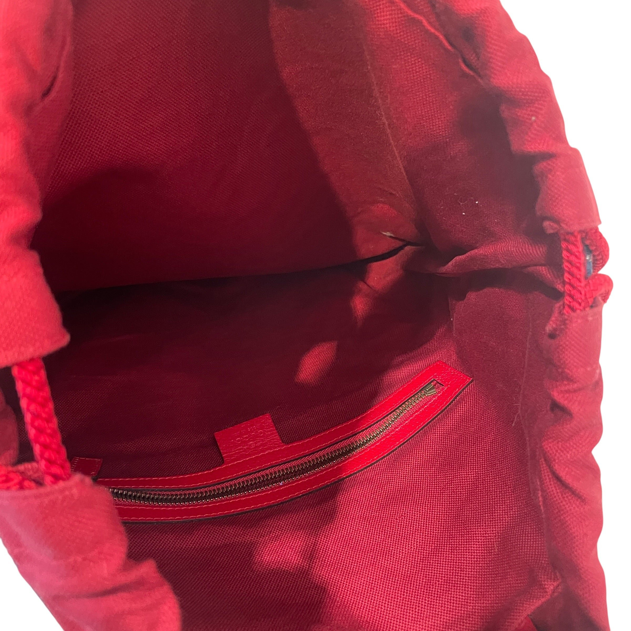 GUCCI/Backpack/Stripe/Cotton/MLT/Sylvie Drawstring view 3
