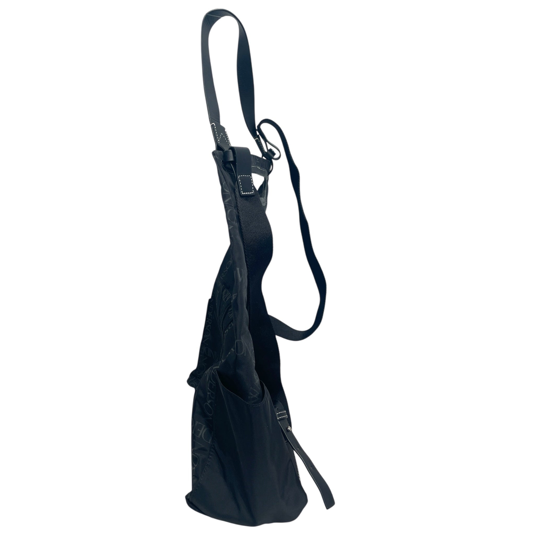 JW ANDERSON(J.W.ANDERSON)/Backpack/L/All Over Print/Nylon/BLK/Anchor logo packpack view 4