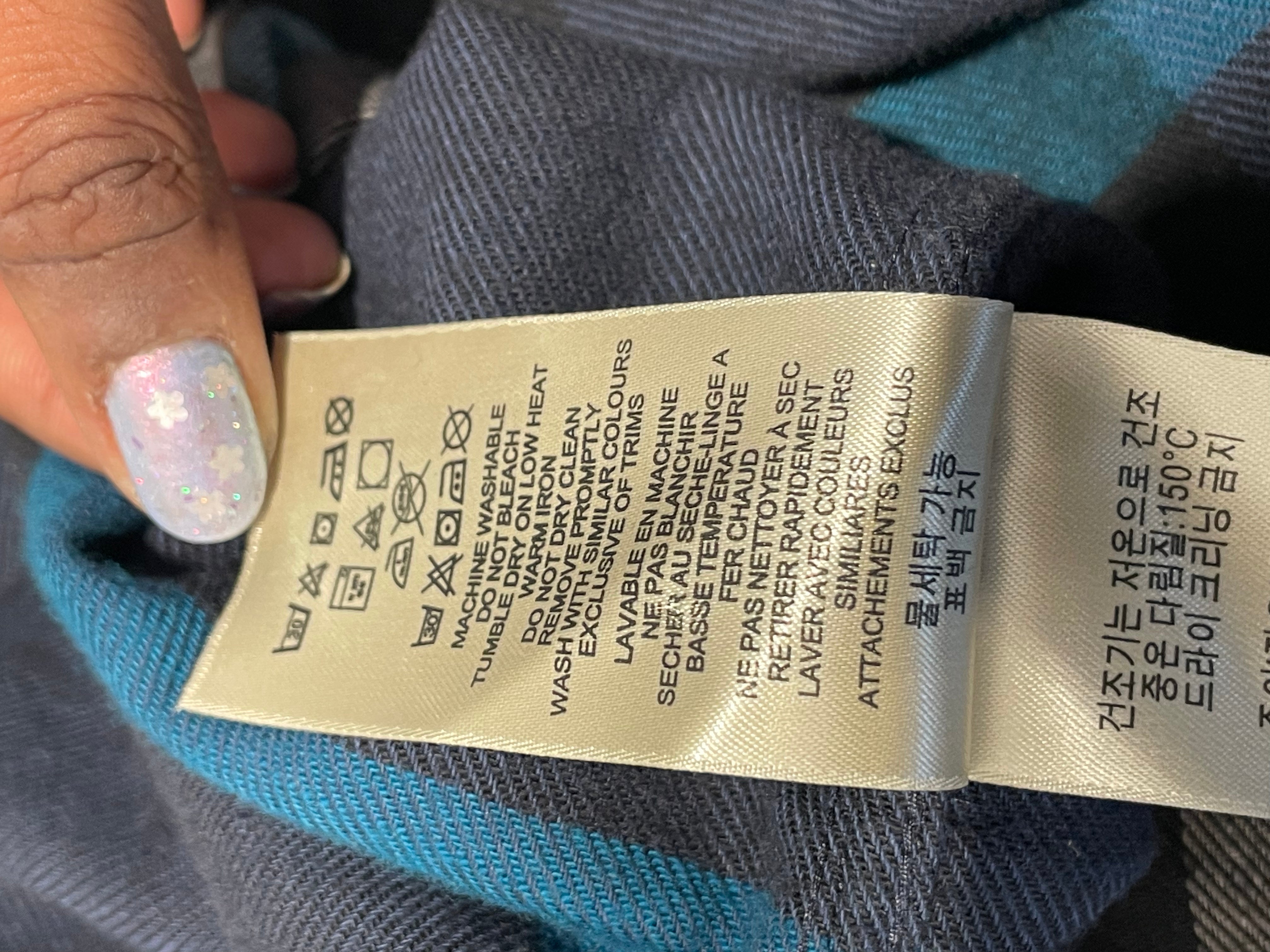 BURBERRY/Shirt/XL/Cotton/BLU/Plaid/ view 4