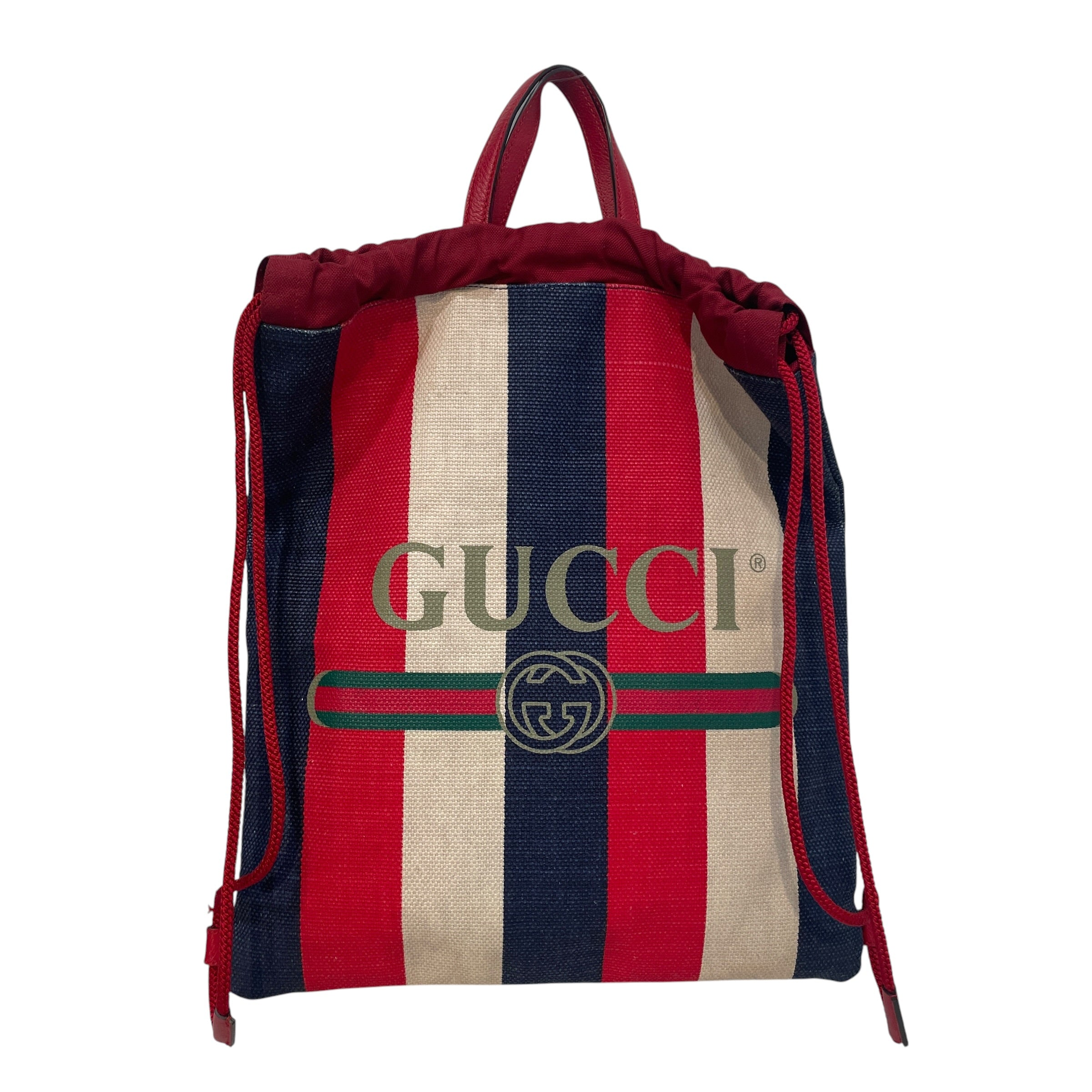 GUCCI/Backpack/Stripe/Cotton/MLT/Sylvie Drawstring view 1