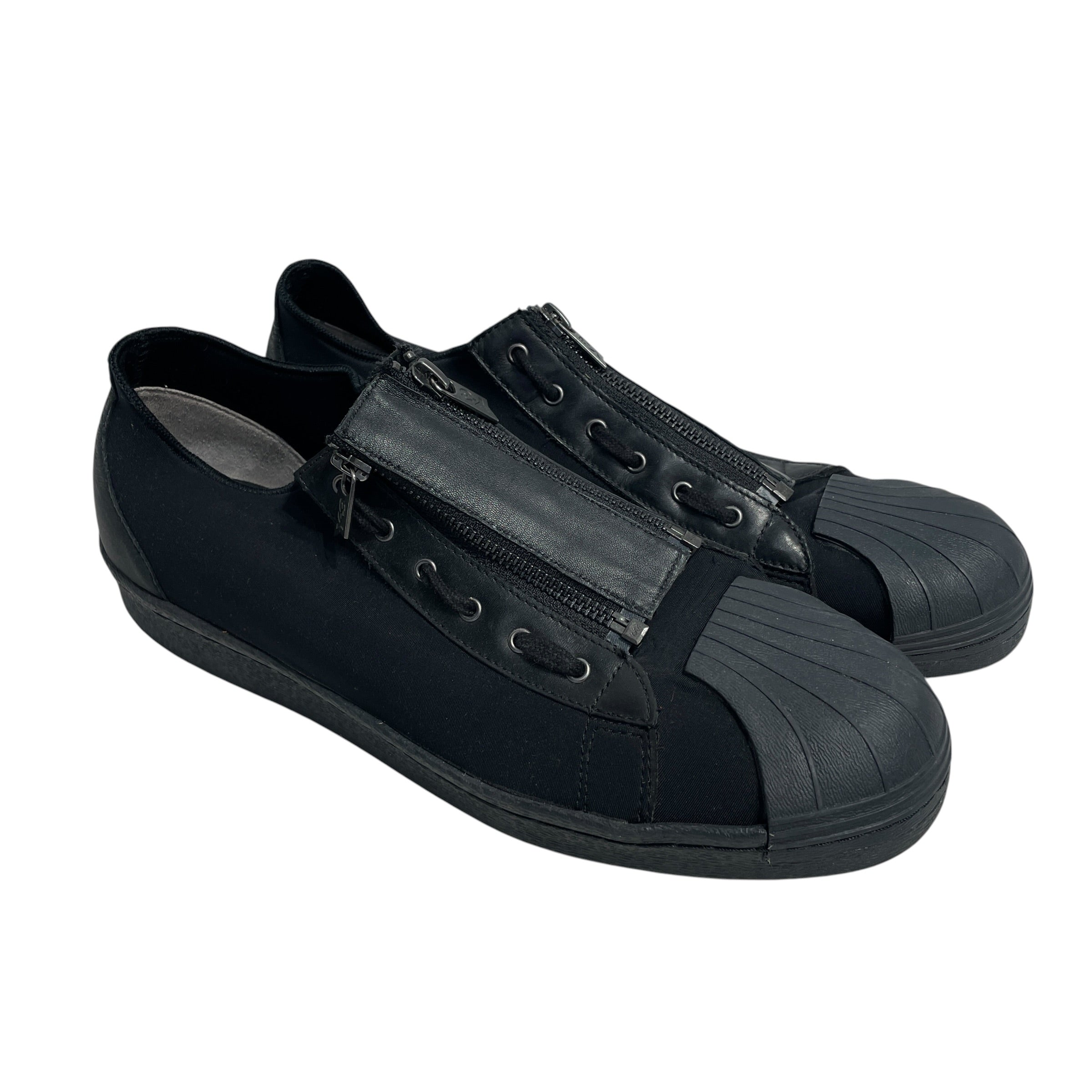 adidas/Y-3/Low-Sneakers/US 10/Cotton/BLK/yohjiyamamoto/superzip/rubber view 1