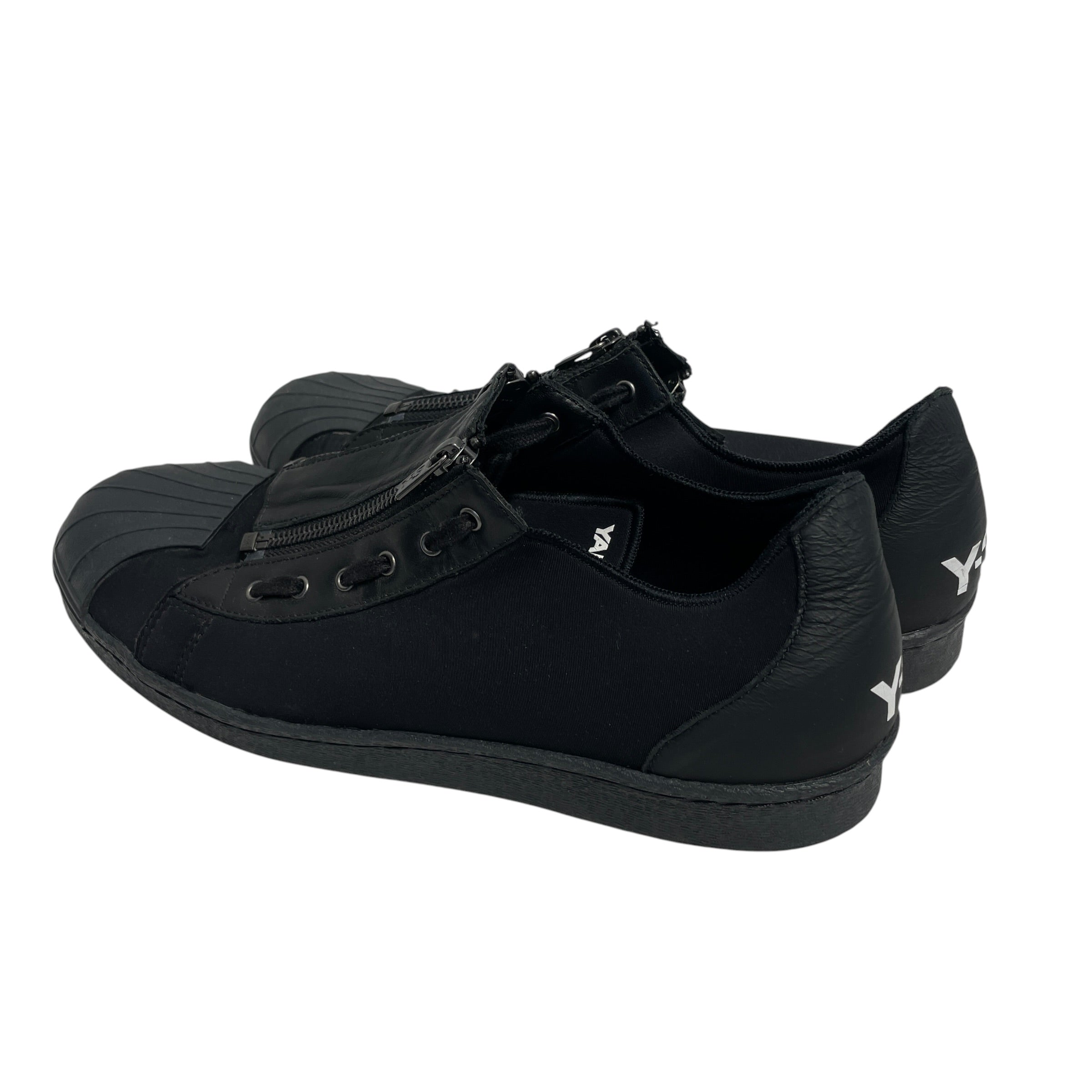 adidas/Y-3/Low-Sneakers/US 10/Cotton/BLK/yohjiyamamoto/superzip/rubber view 2