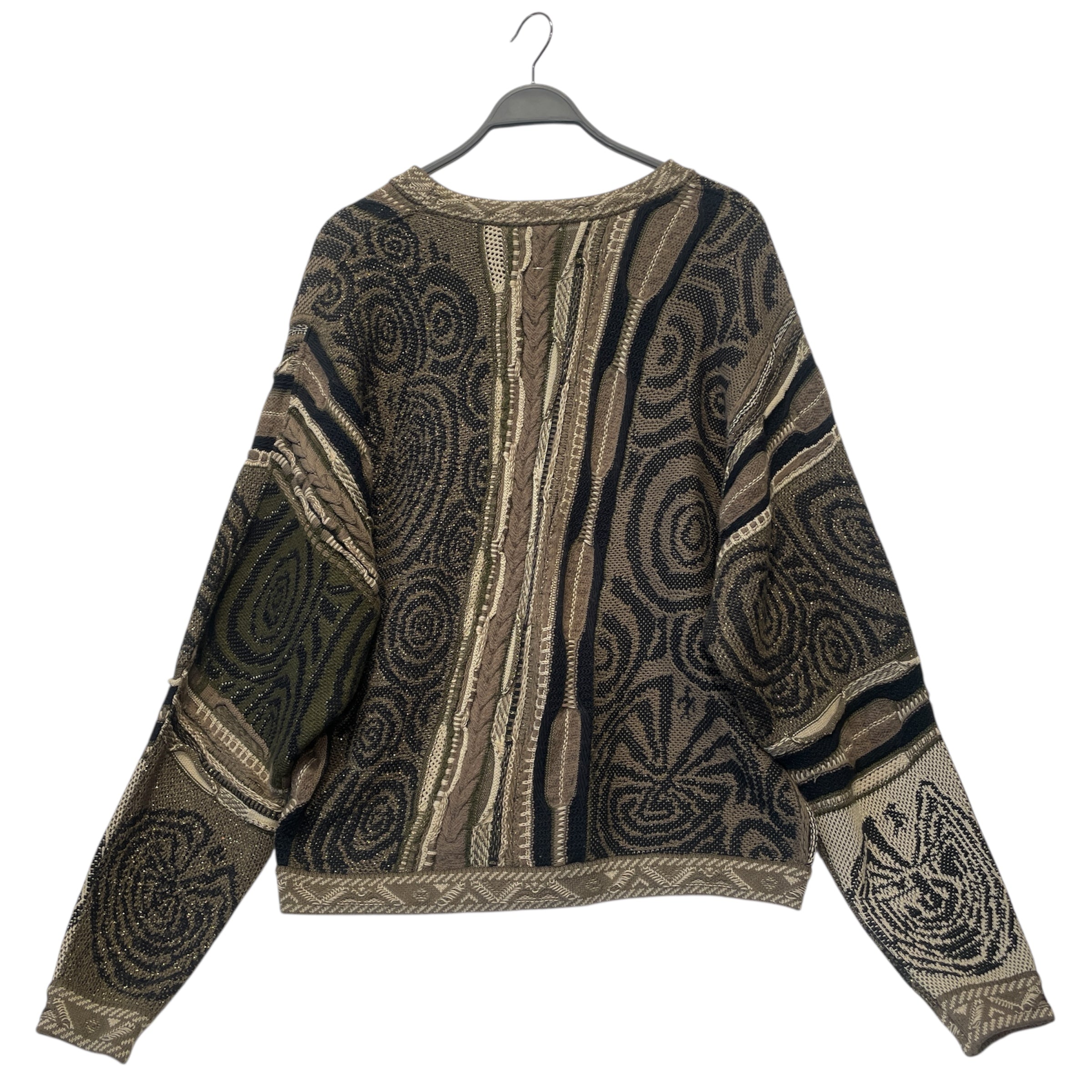 KAPITAL/Sweater/L/Cotton/GRN/GAUDY MAZE KNIT view 2