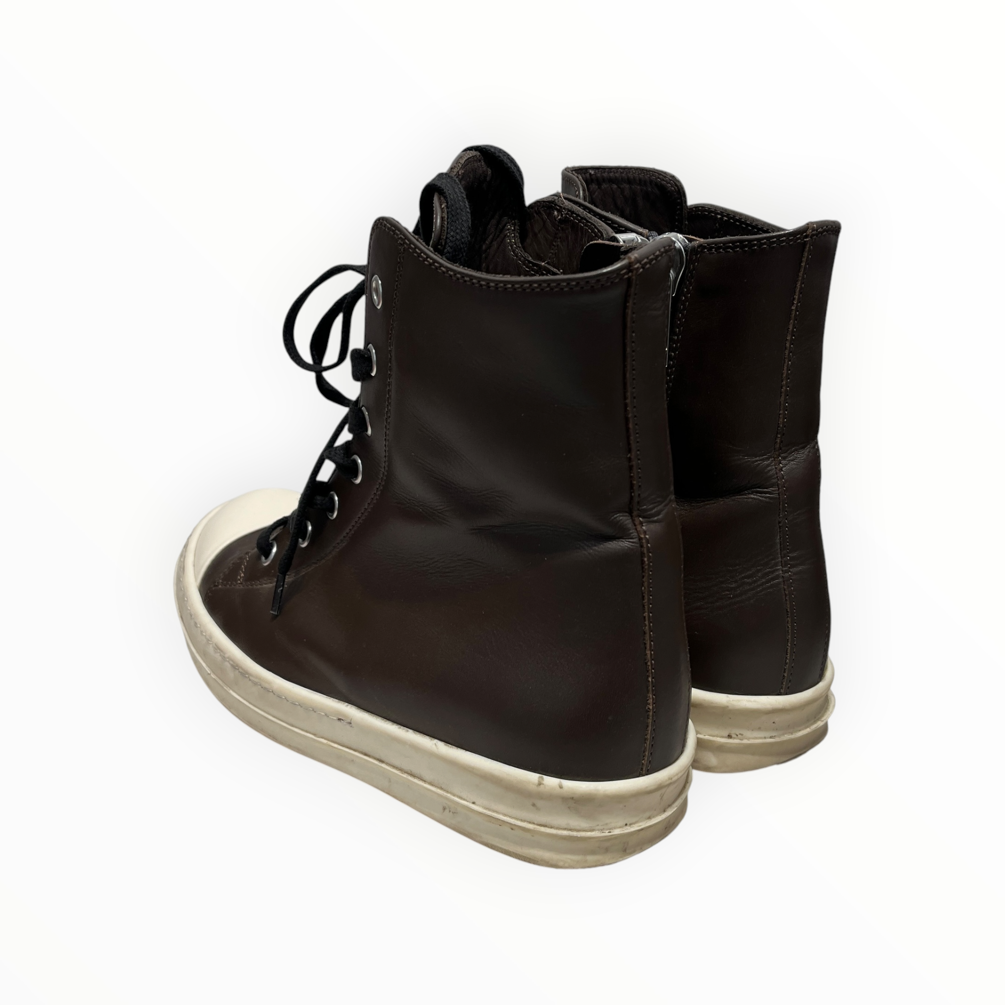 Rick Owens/Hi-Sneakers/US 6/Leather/BRW/RAMONES view 2
