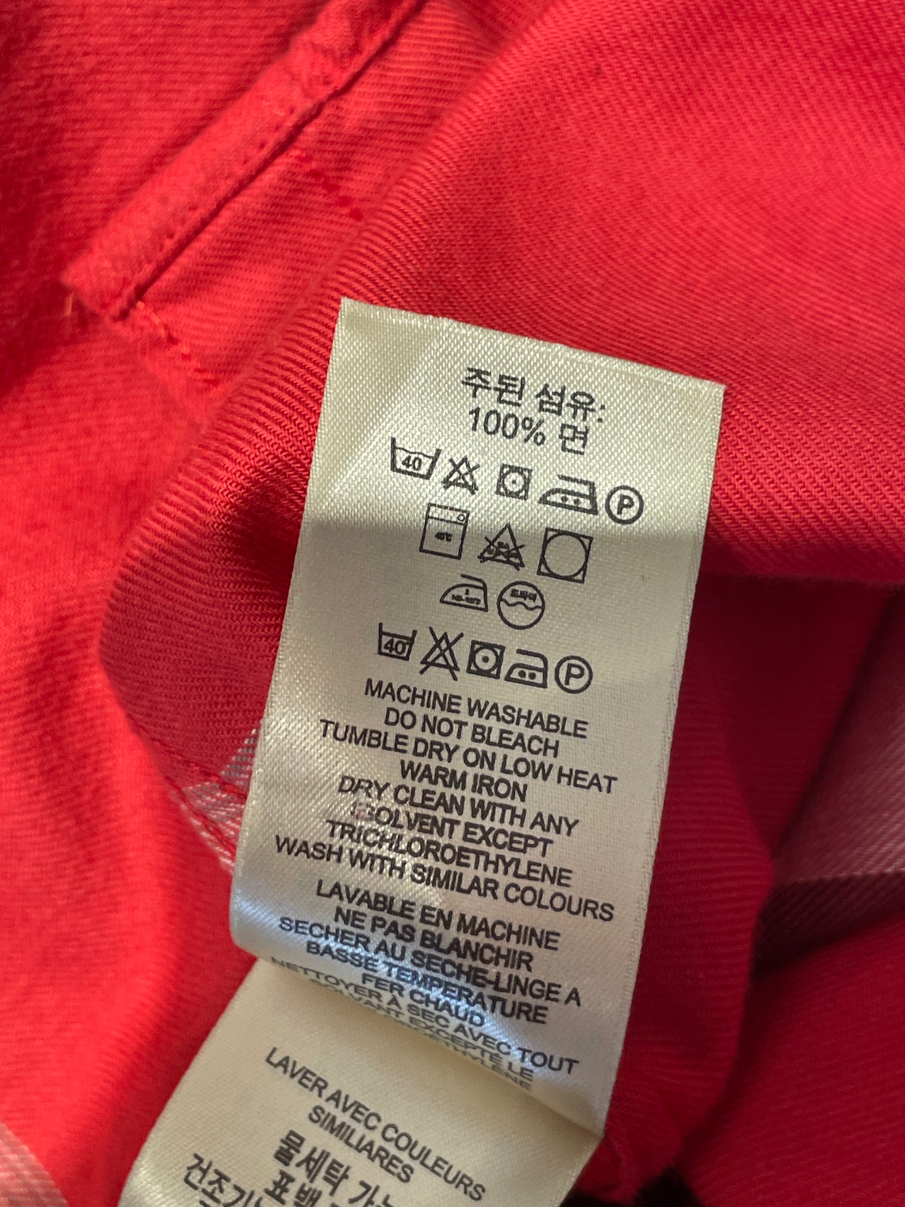 BURBERRY/Shirt/XL/Cotton/RED/Plaid/ view 4