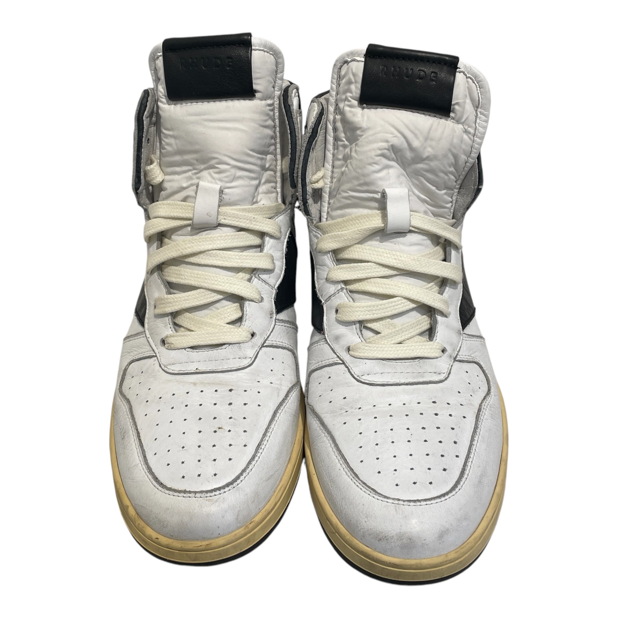 RHUDE/Hi-Sneakers/US 10/Leather/WHT/RHECESS HIGHTOP view 3