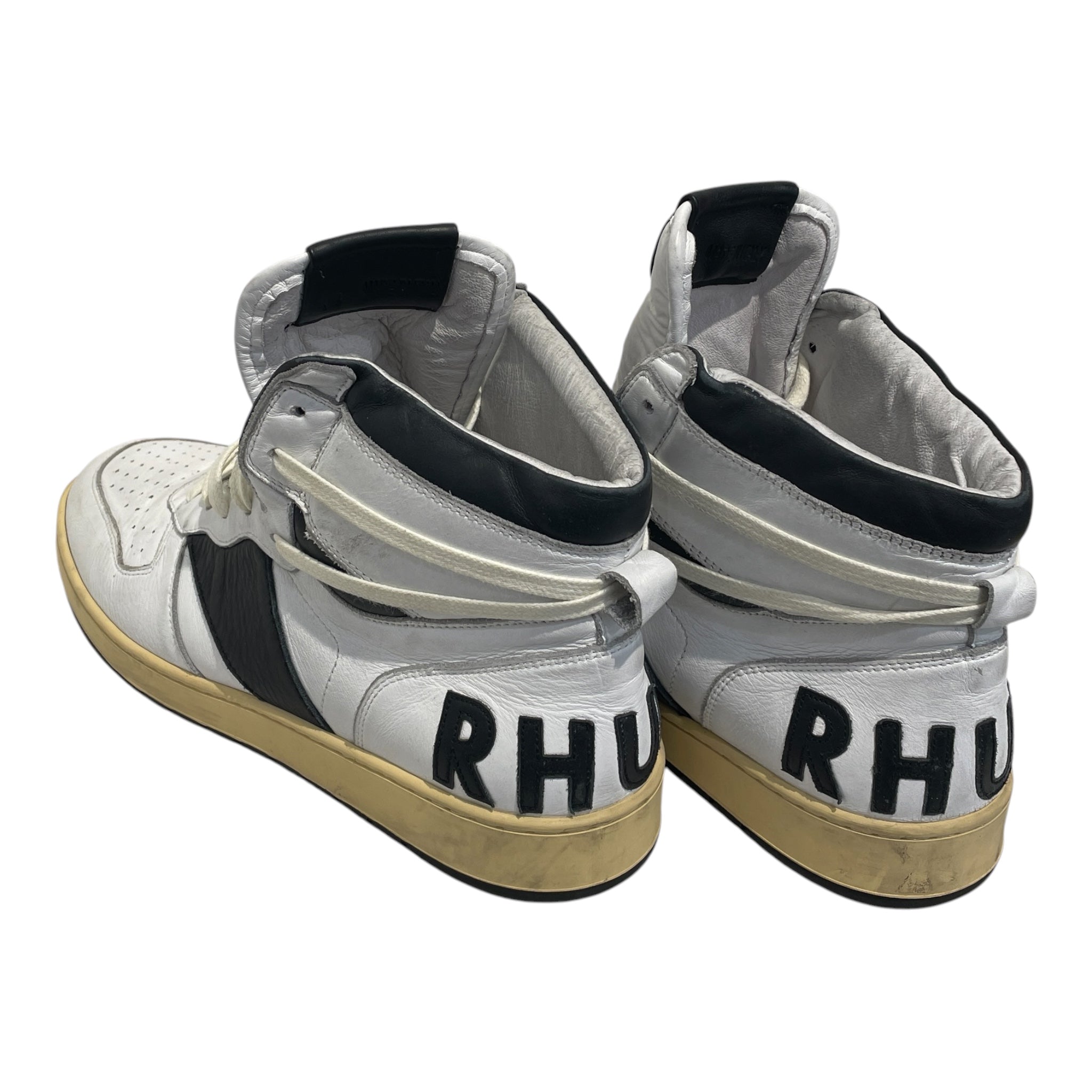 RHUDE/Hi-Sneakers/US 10/Leather/WHT/RHECESS HIGHTOP view 2