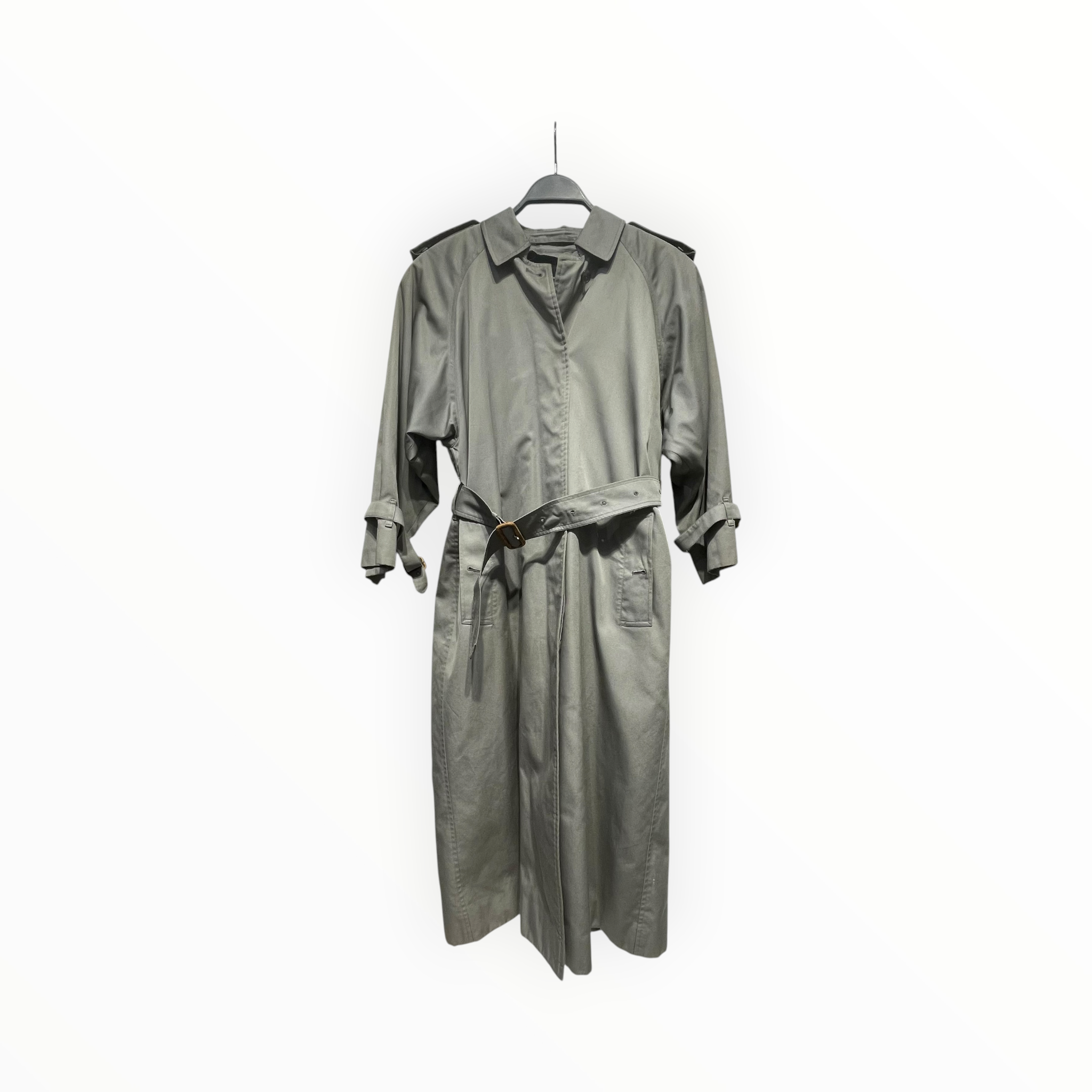 BURBERRY/Trench Coat/OS/Wool/GRY/LOOSE BUTTONS view 1