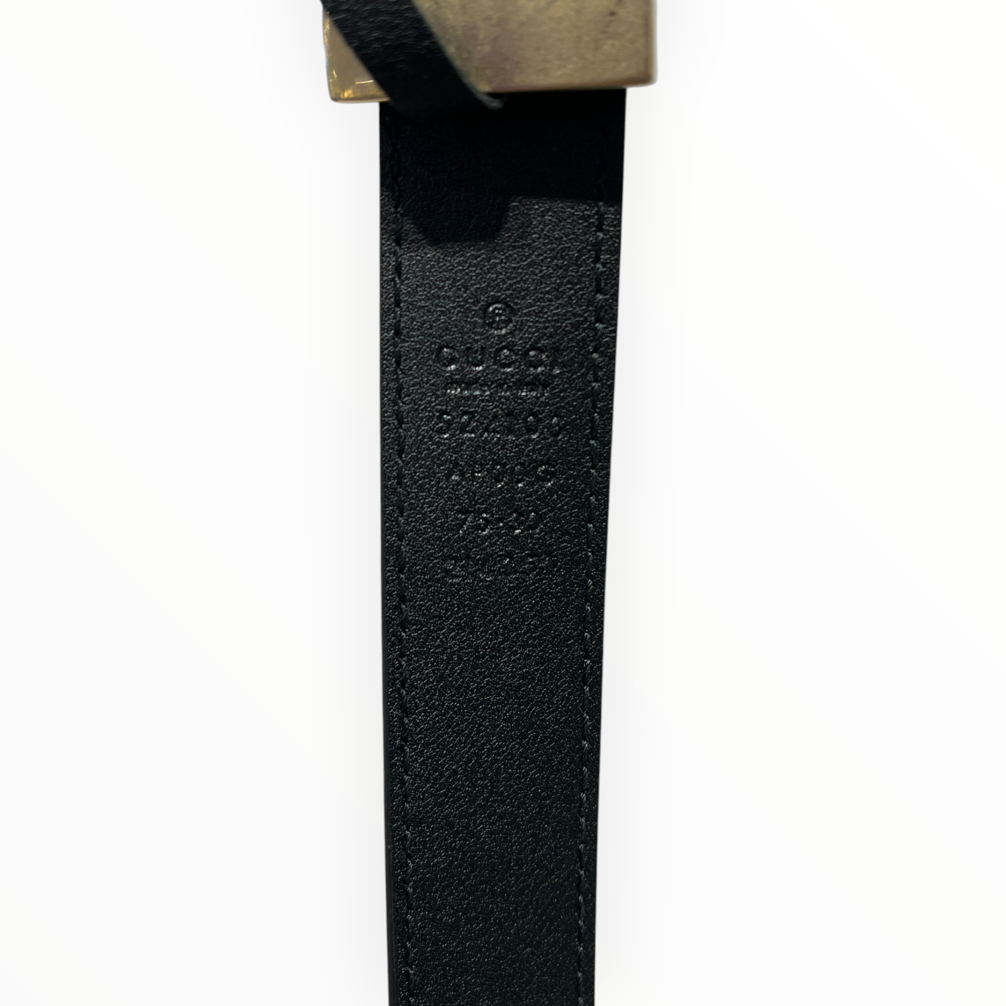 GUCCI/Belt/Leather/BLK/L's/Torchon Leather Belt view 3
