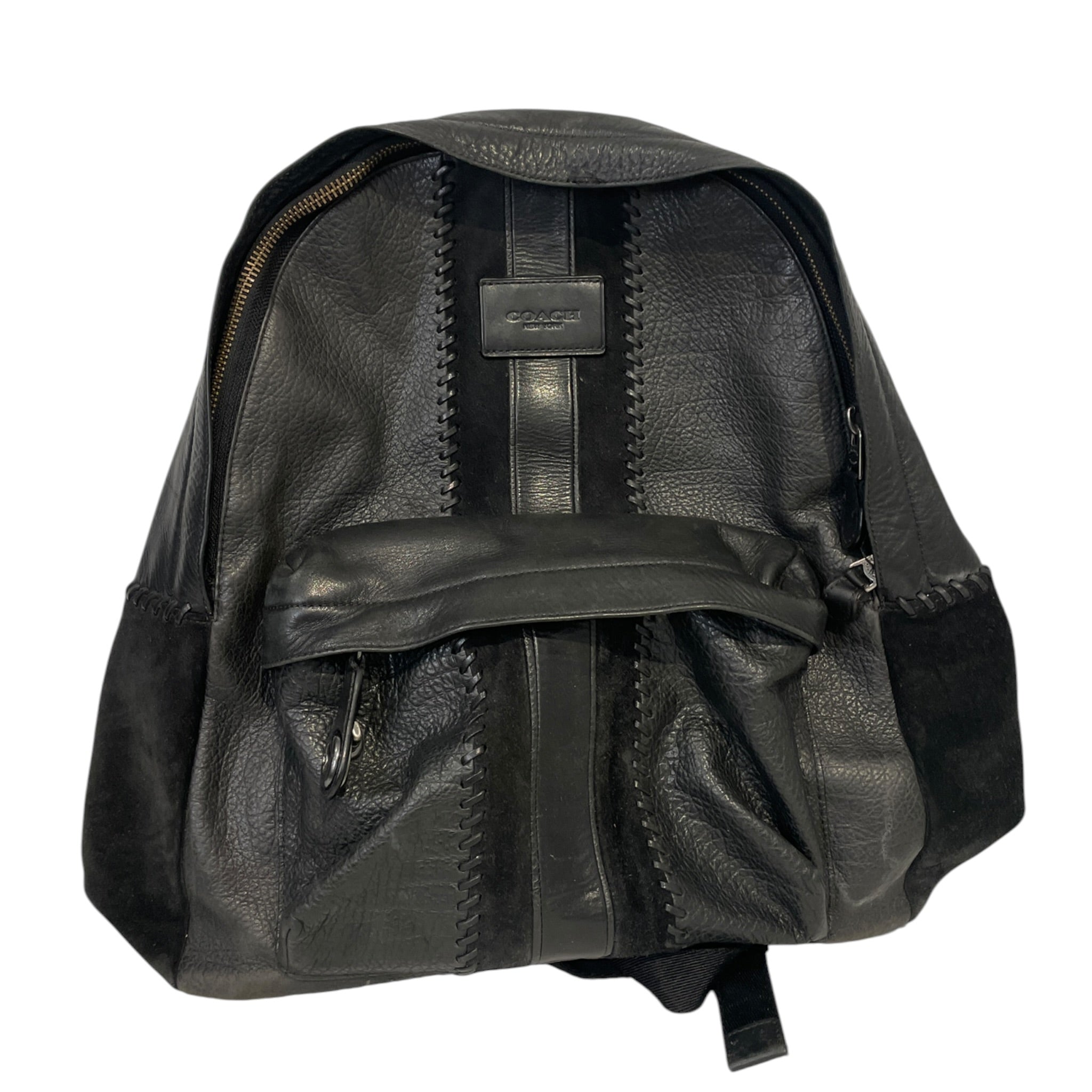 COACH/Backpack/Leather/BLK/Middle Stripe view 1