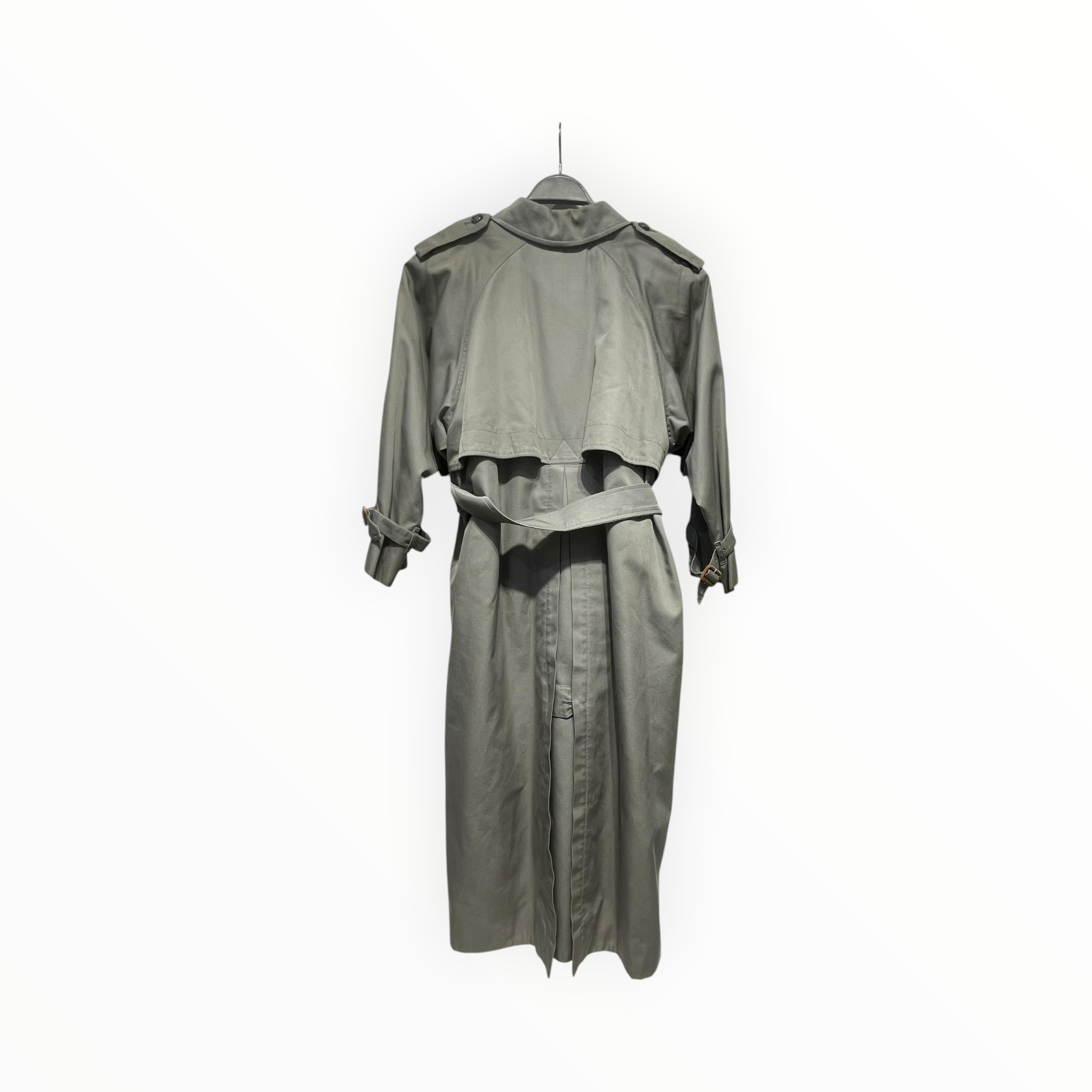 BURBERRY/Trench Coat/OS/Wool/GRY/LOOSE BUTTONS view 2