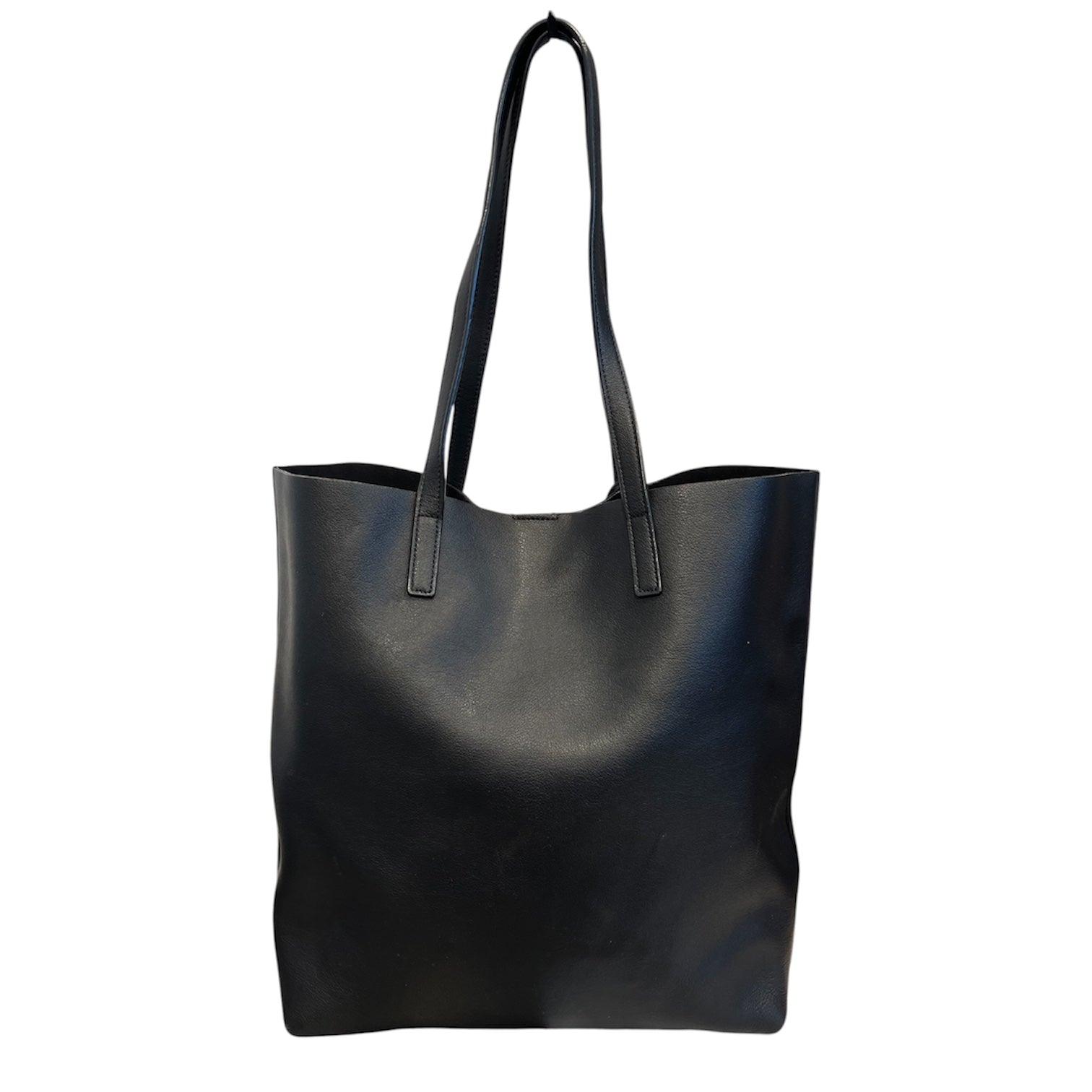 SAINT LAURENT/Tote Bag/Leather/BLK/YSL LEATHER TOTE BAG view 2
