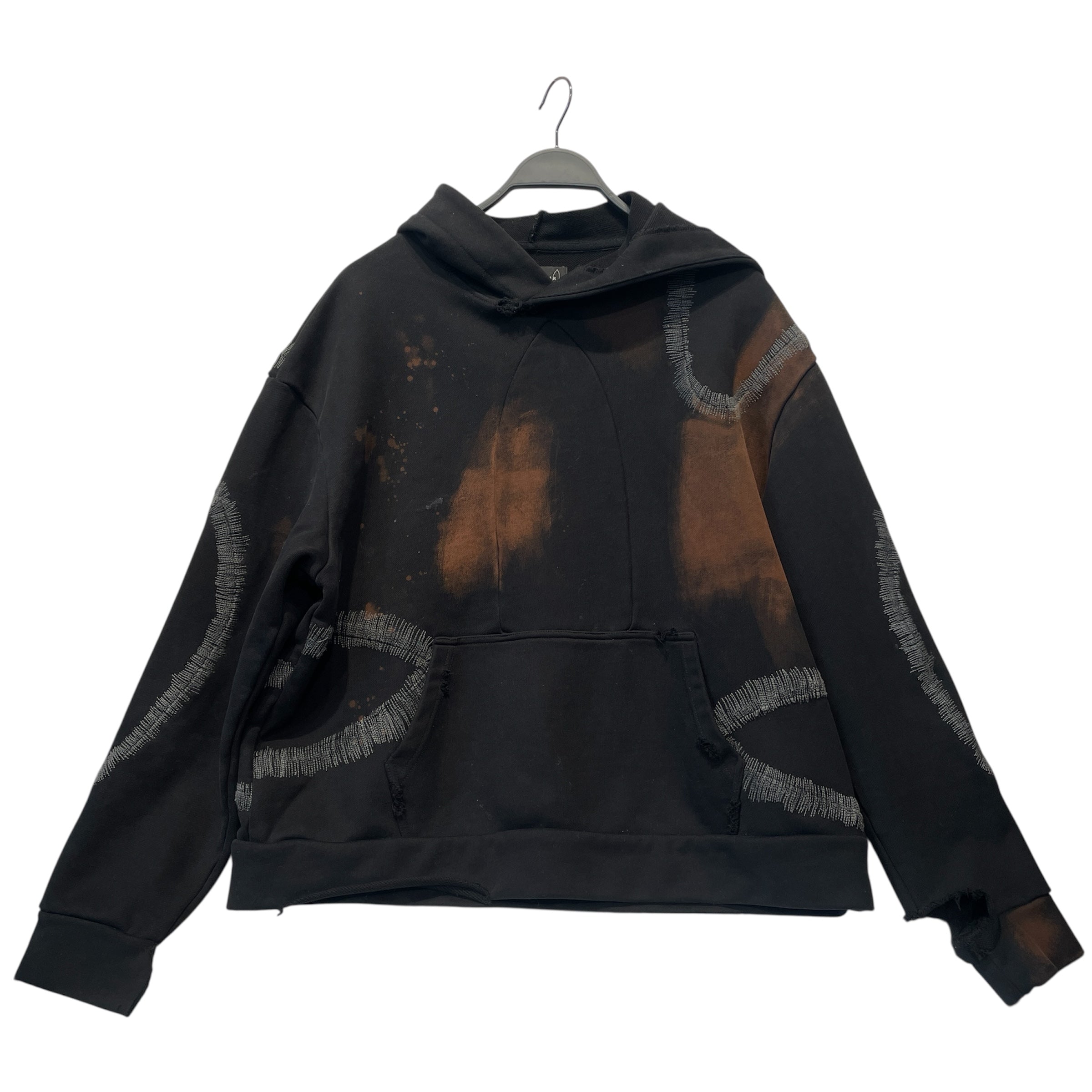 WHO DECIDES WAR/Hoodie/S/Cotton/BLK/Windowed view 1