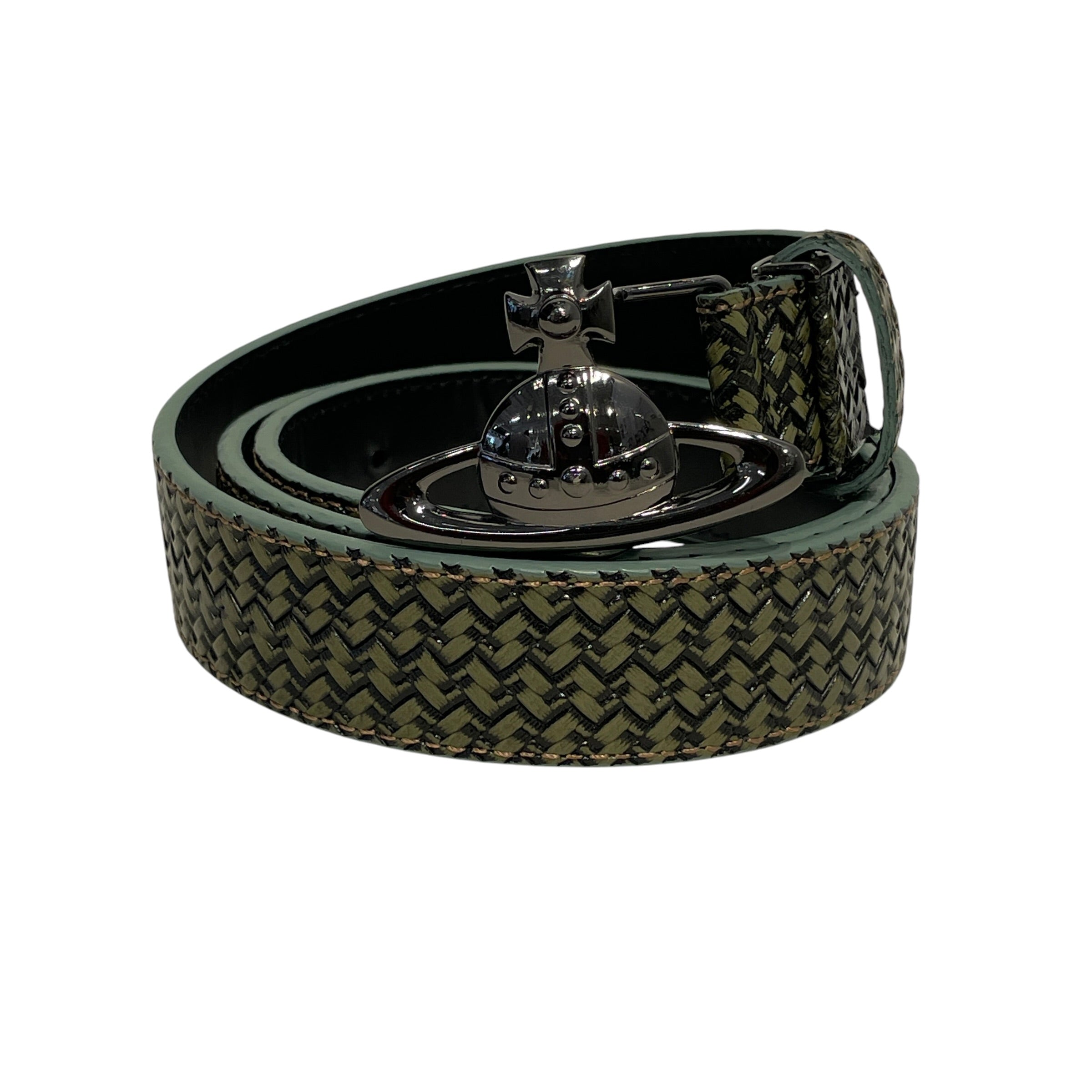 Vivienne Westwood/Leather/GRN/leather crochet belt view 1