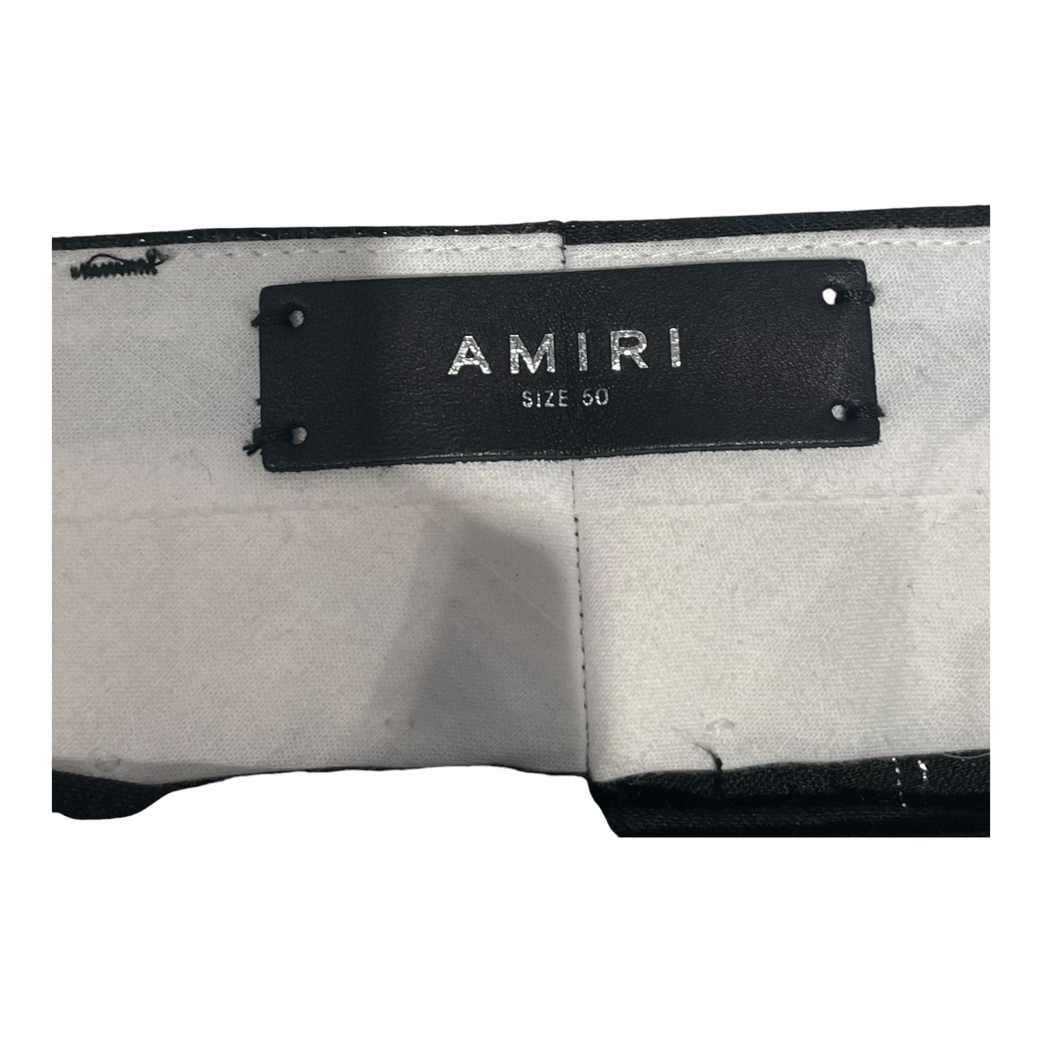 AMIRI/Slacks/50/Cotton/BLK/Amiri Pinstripe Slacks view 3