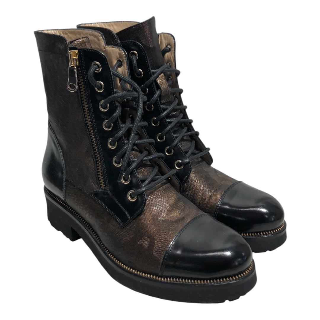 RON WHITE/Boots/EU 35/BLK/MATALLIC COMBAT BOOTS view 1