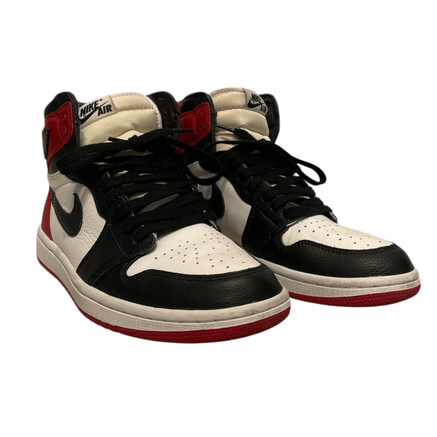 JORDAN BRAND/Hi-Sneakers/US 9.5/RED/Jordan 1 Satin Black Toe view 1