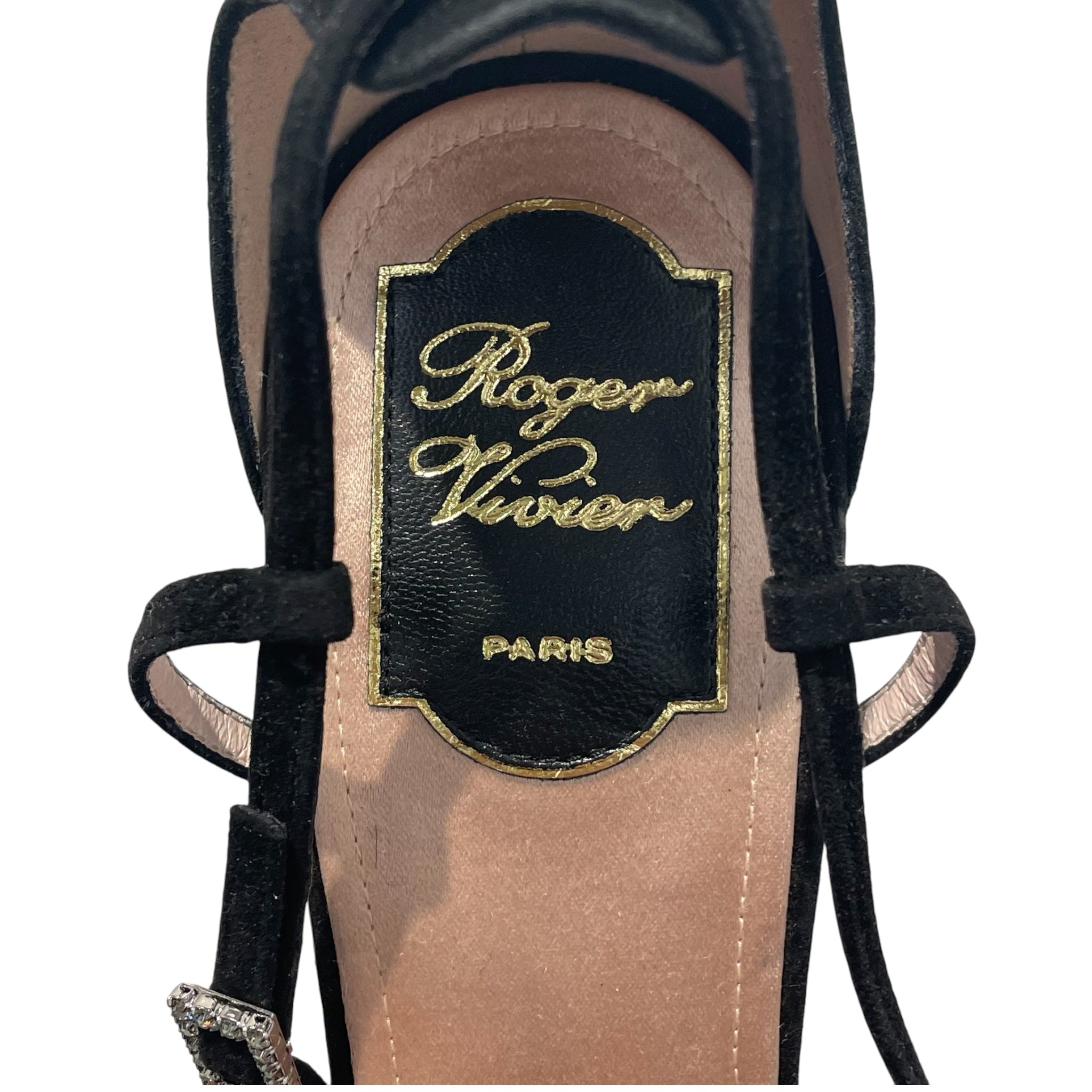 Roger Vivier/Heels/EU 41/BLK/crystals all over view 3