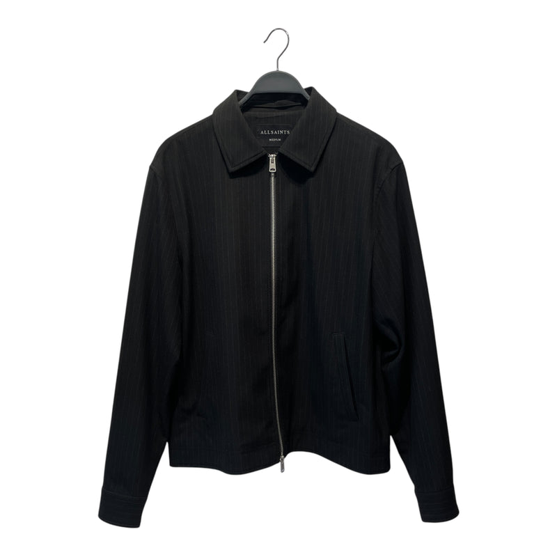 ALLSAINTS/Blouson/M/Polyester/BLK/Stripe/