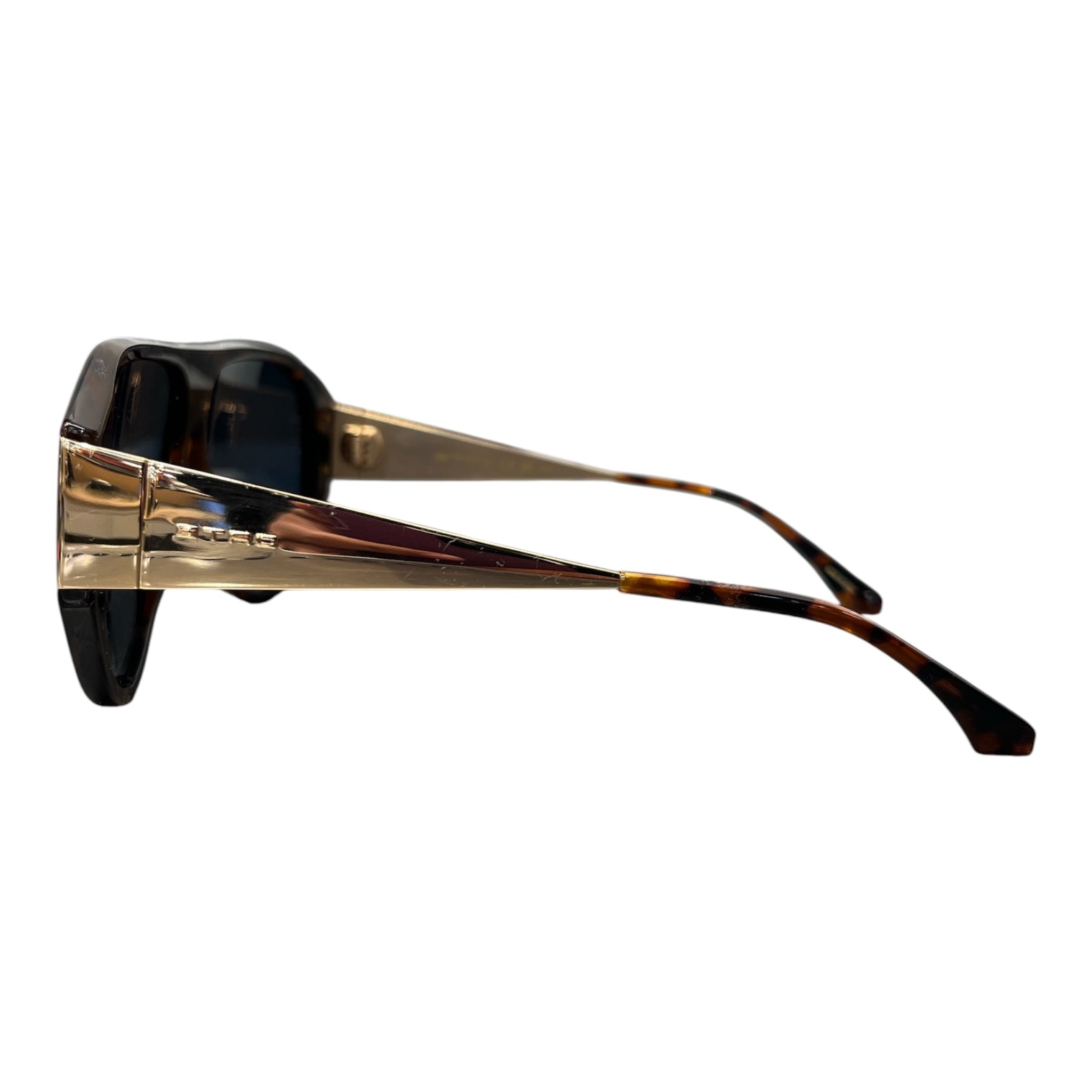 ETRO/Sunglasses/All Over Print/Tortoiseshell Pattern/BRW/L's/PLASTIC W/ GOLD METAL view 2