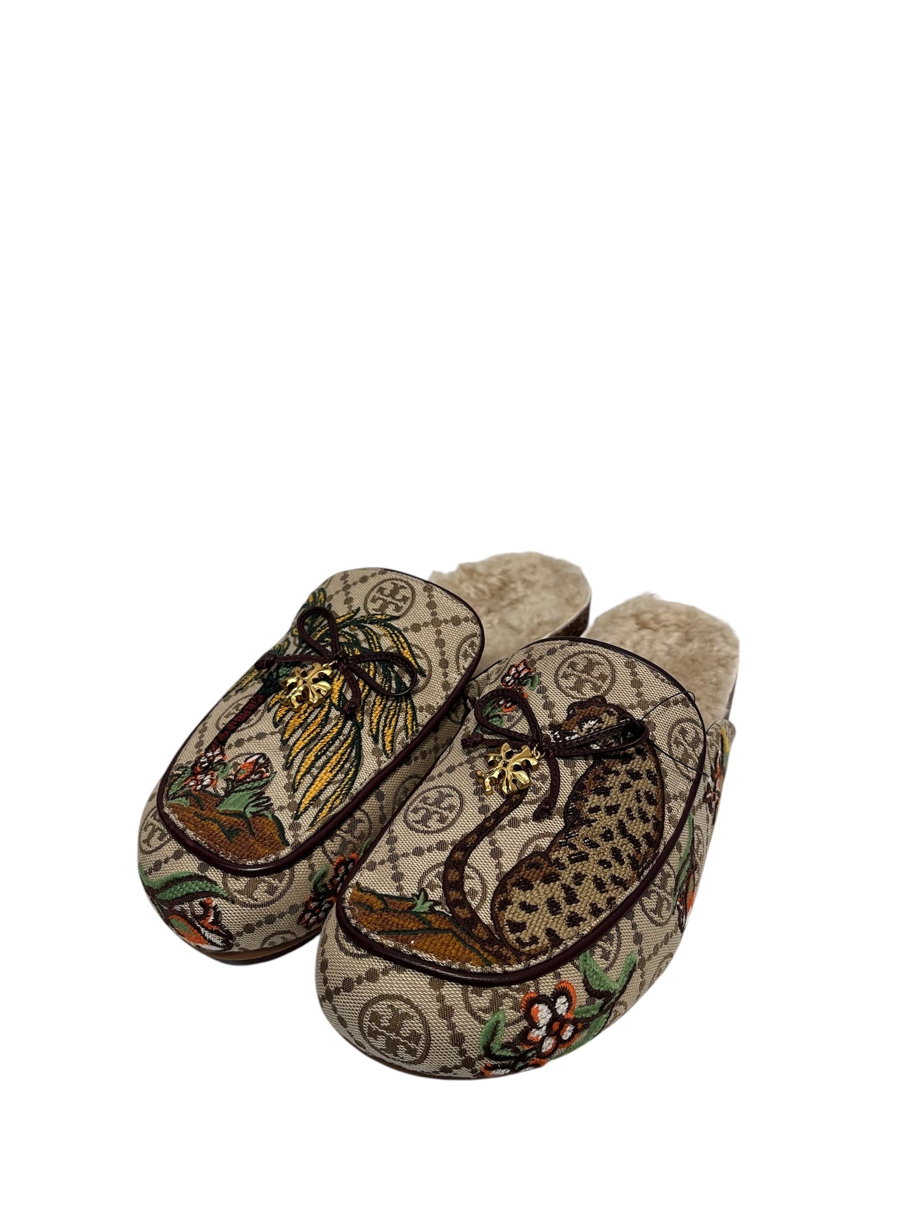 TORY BURCH/Loafers/US 9.5/All Over Print/CRM/ view 1