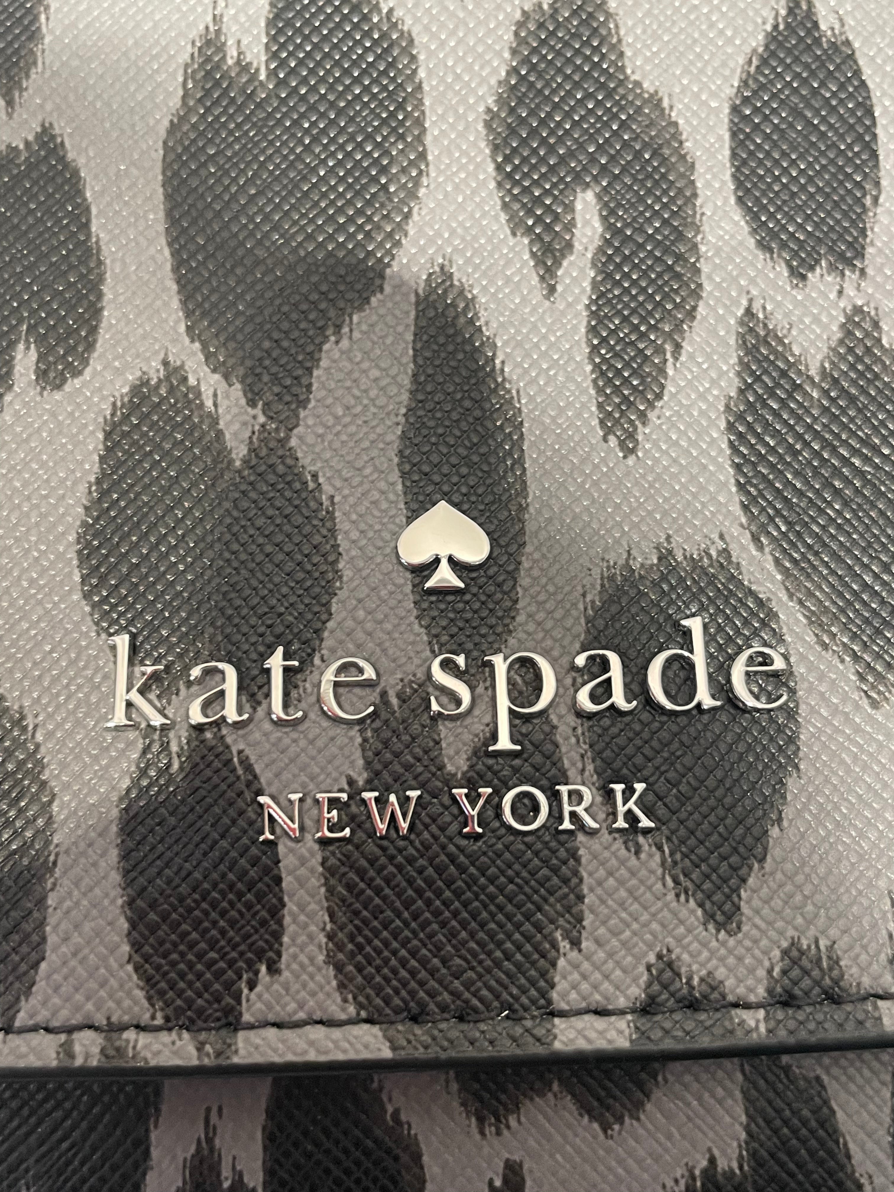 kate spade new york/Cross Body Bag/Leopard/Leather/GRY/monochrome carson view 5