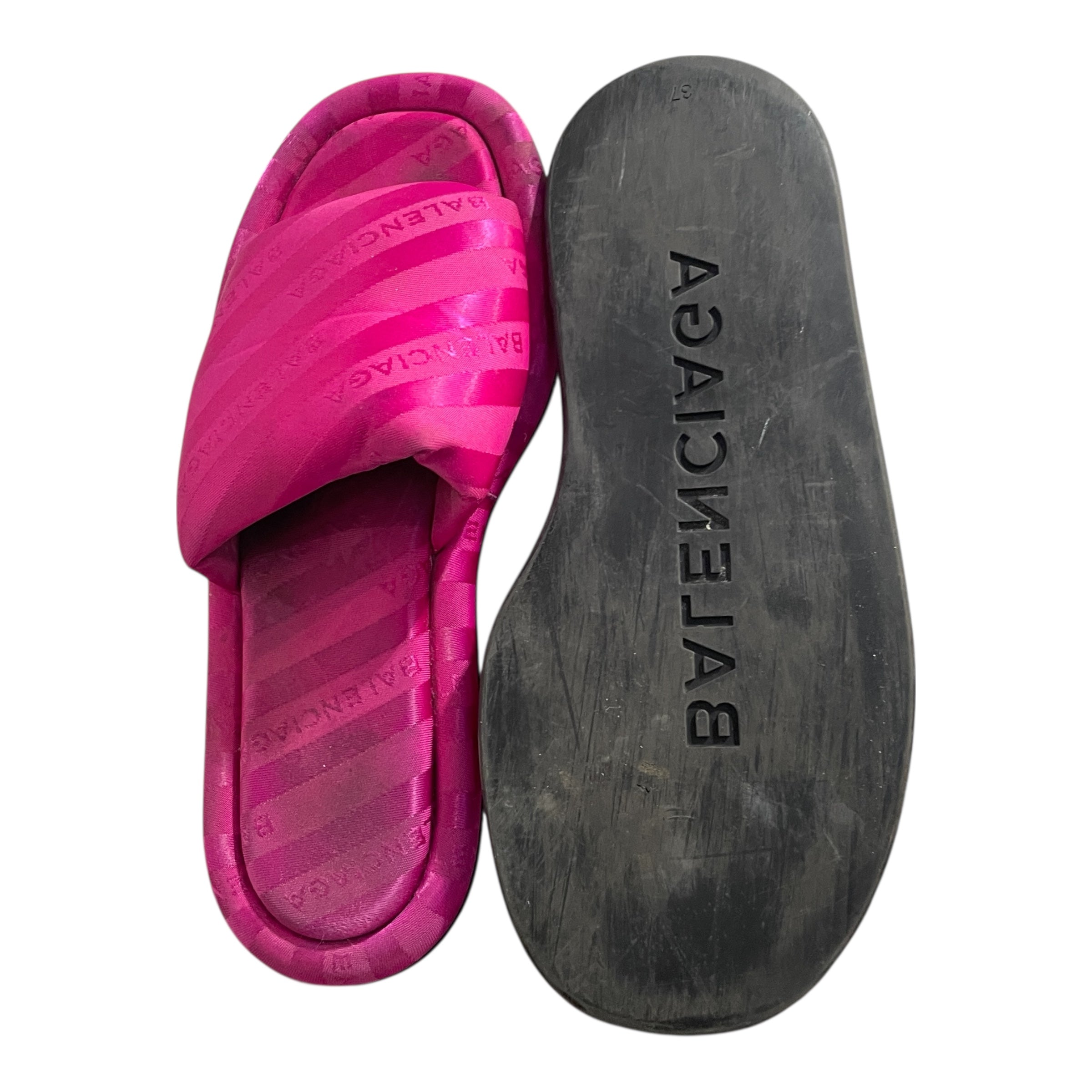 BALENCIAGA/Flat Shoes/All Over Print/Nylon/PNK/ view 4