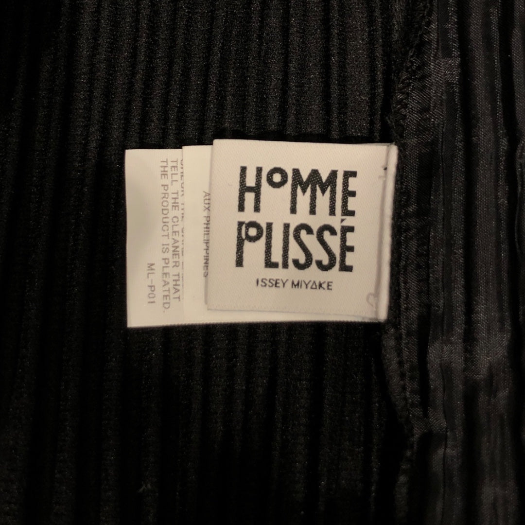 HOMME PLISSE ISSEY MIYAKE/Straight Pants/3/Polyester/BLK/HP46JF450 view 3