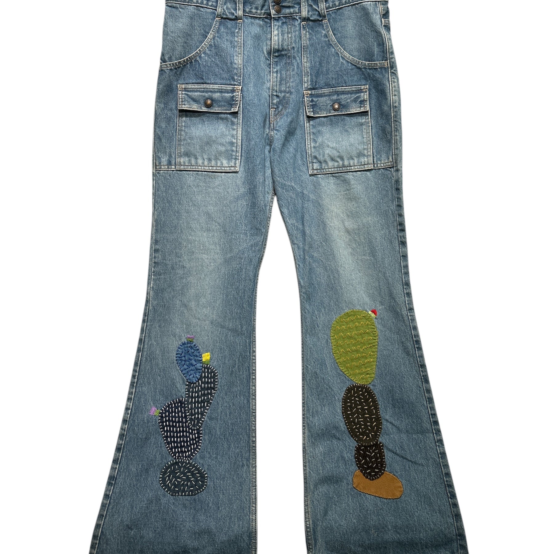 KAPITAL/Bootcut Pants/36/Denim/BLU/front pocket bootcut