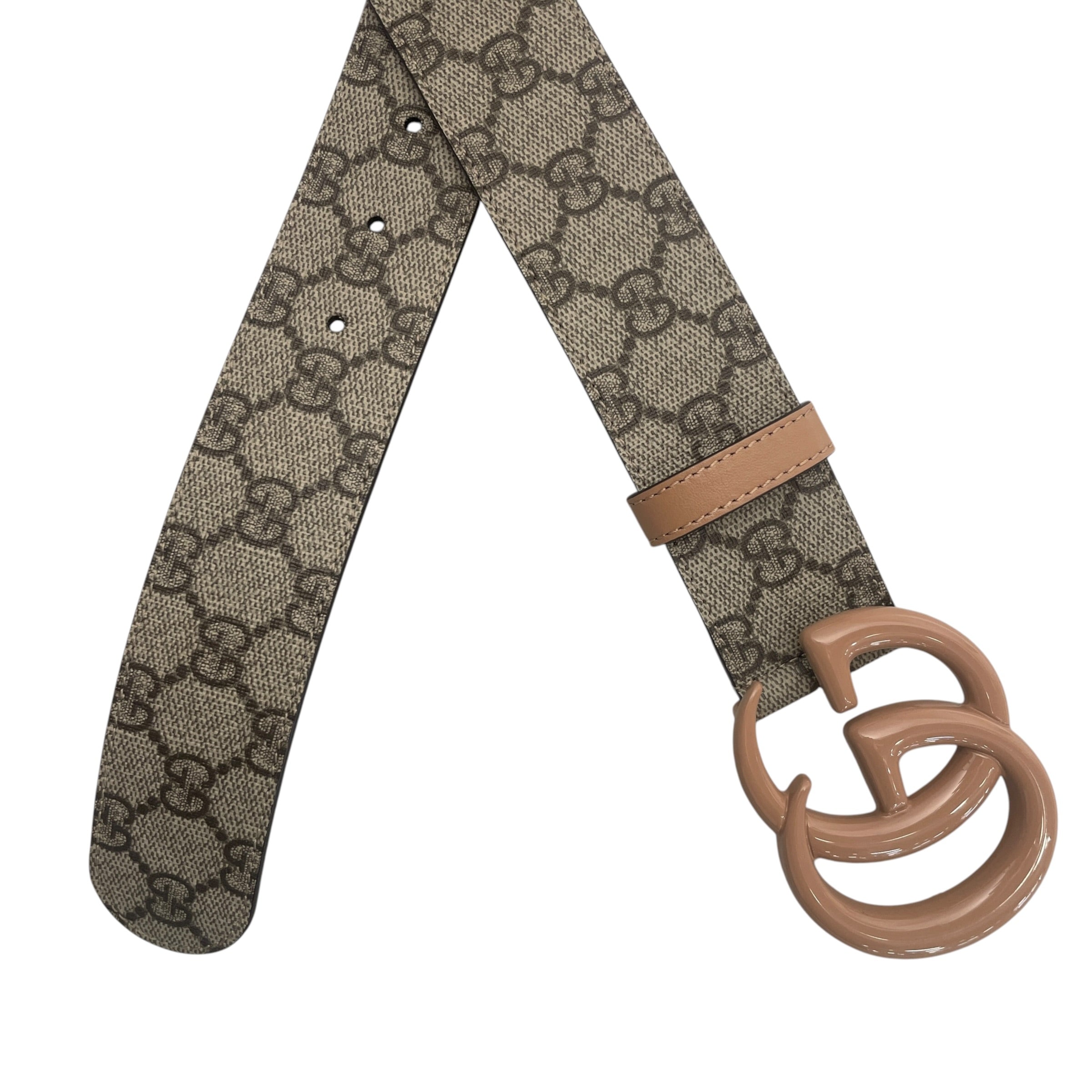 GUCCI/Belt/Monogram/Leather/BEG/L's/ view 2